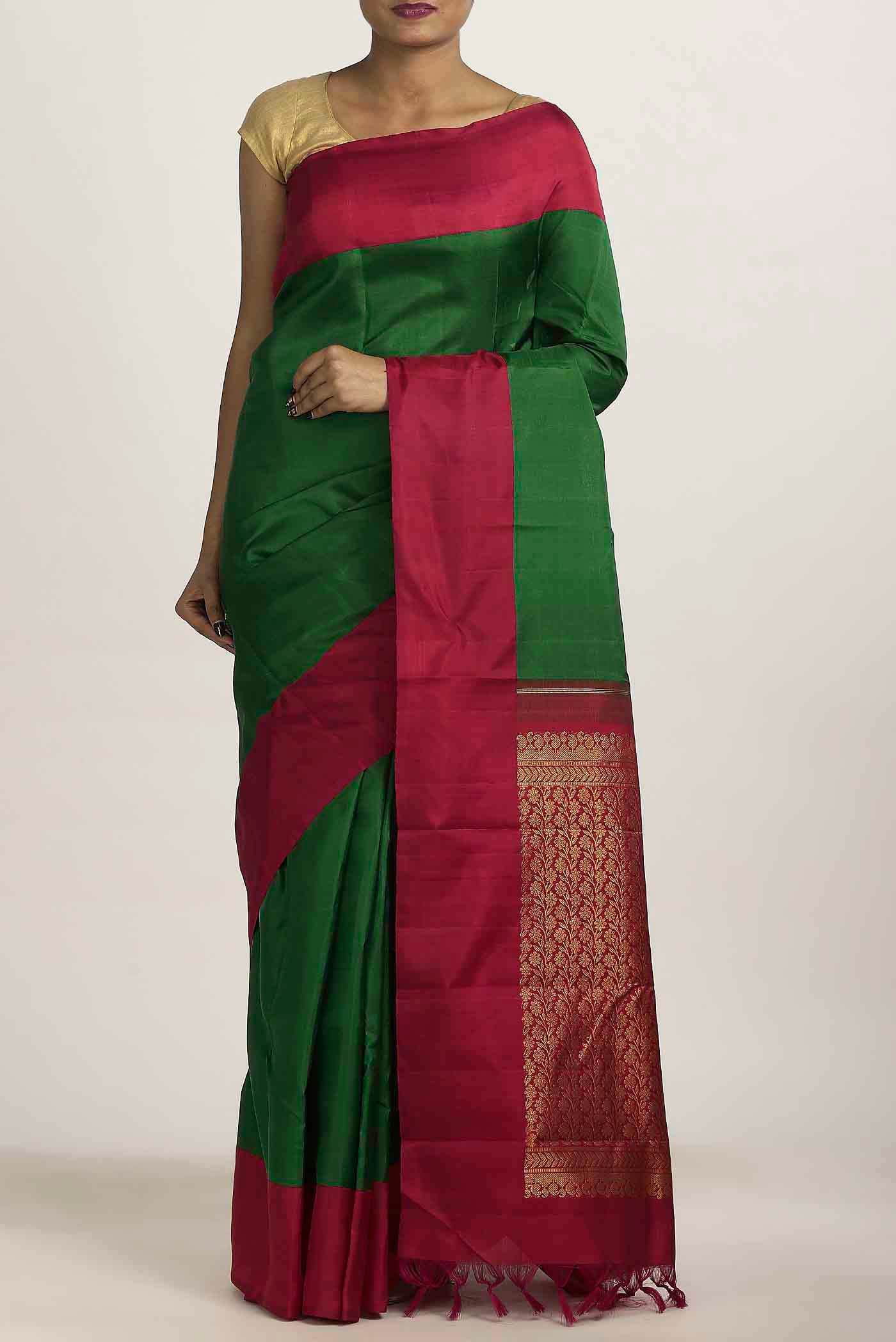 Green Kanchipuram Silk Saree