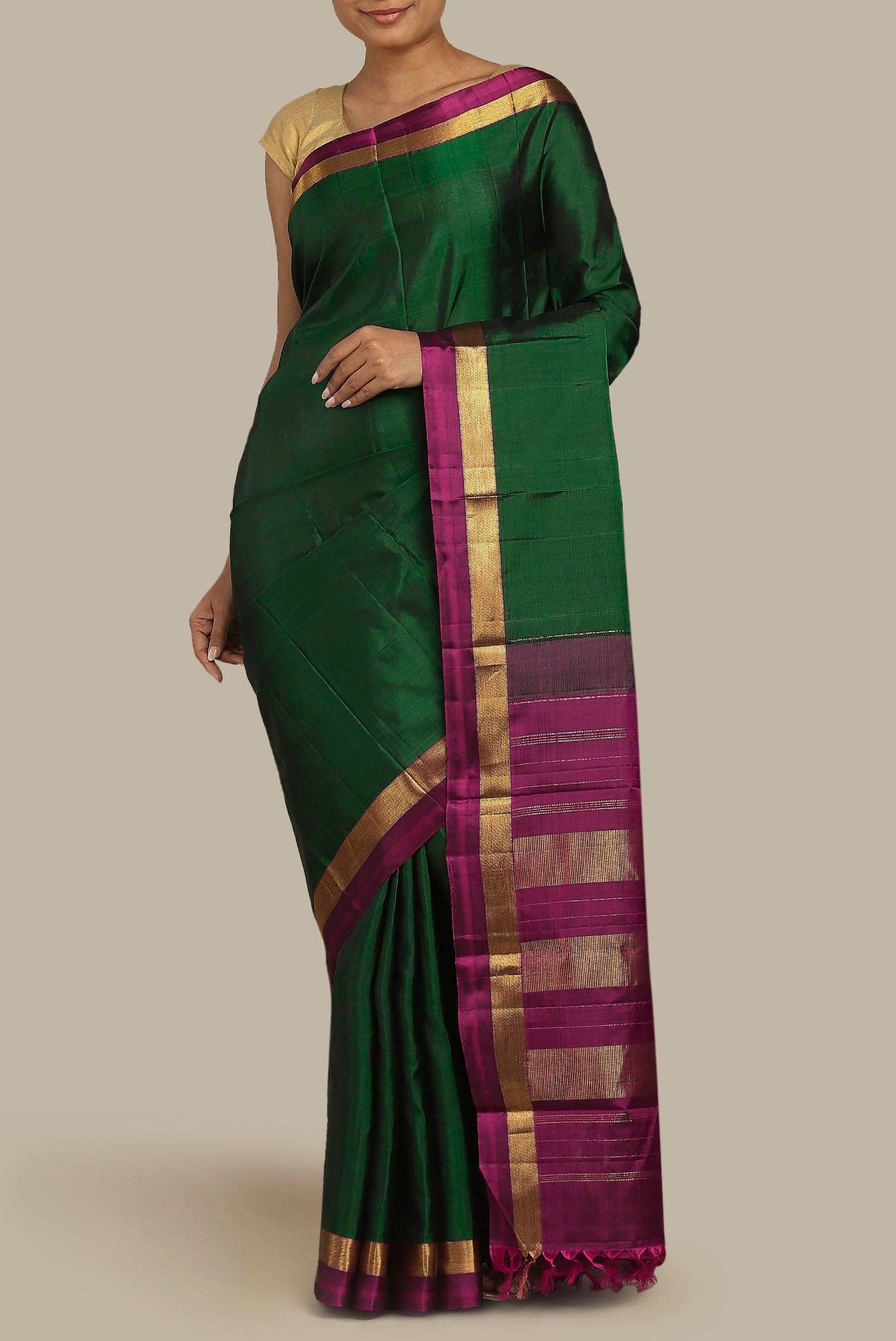 Green Kanchipuram Silk Saree