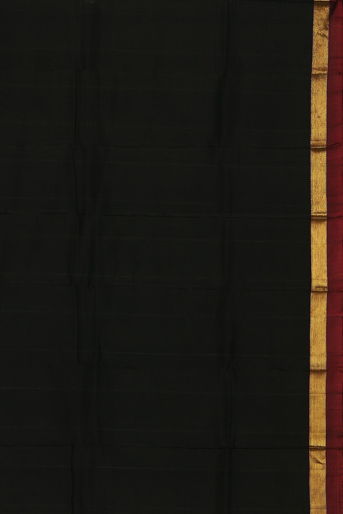 Black Kanchipuram Silk Saree