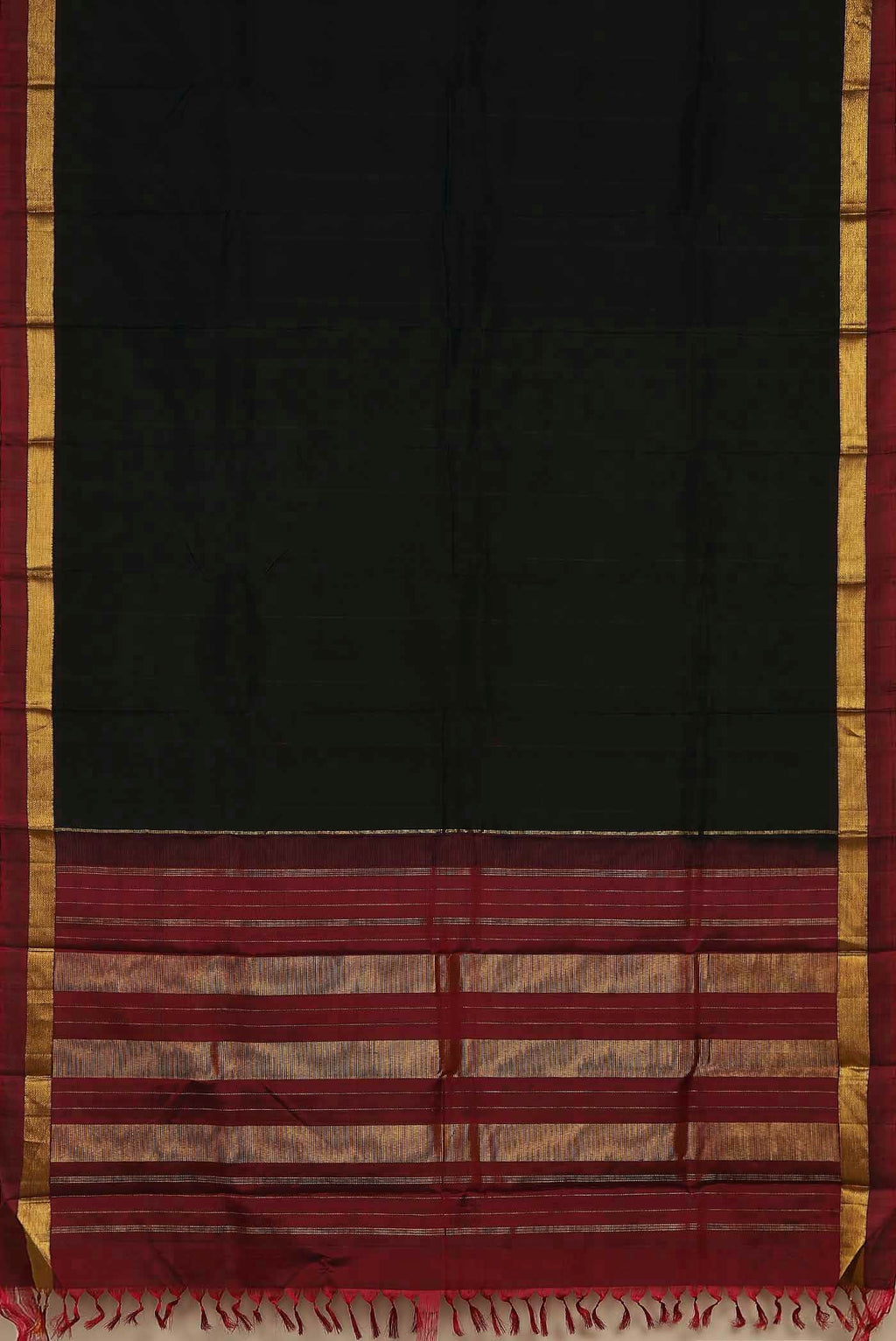 Black Kanchipuram Silk Saree