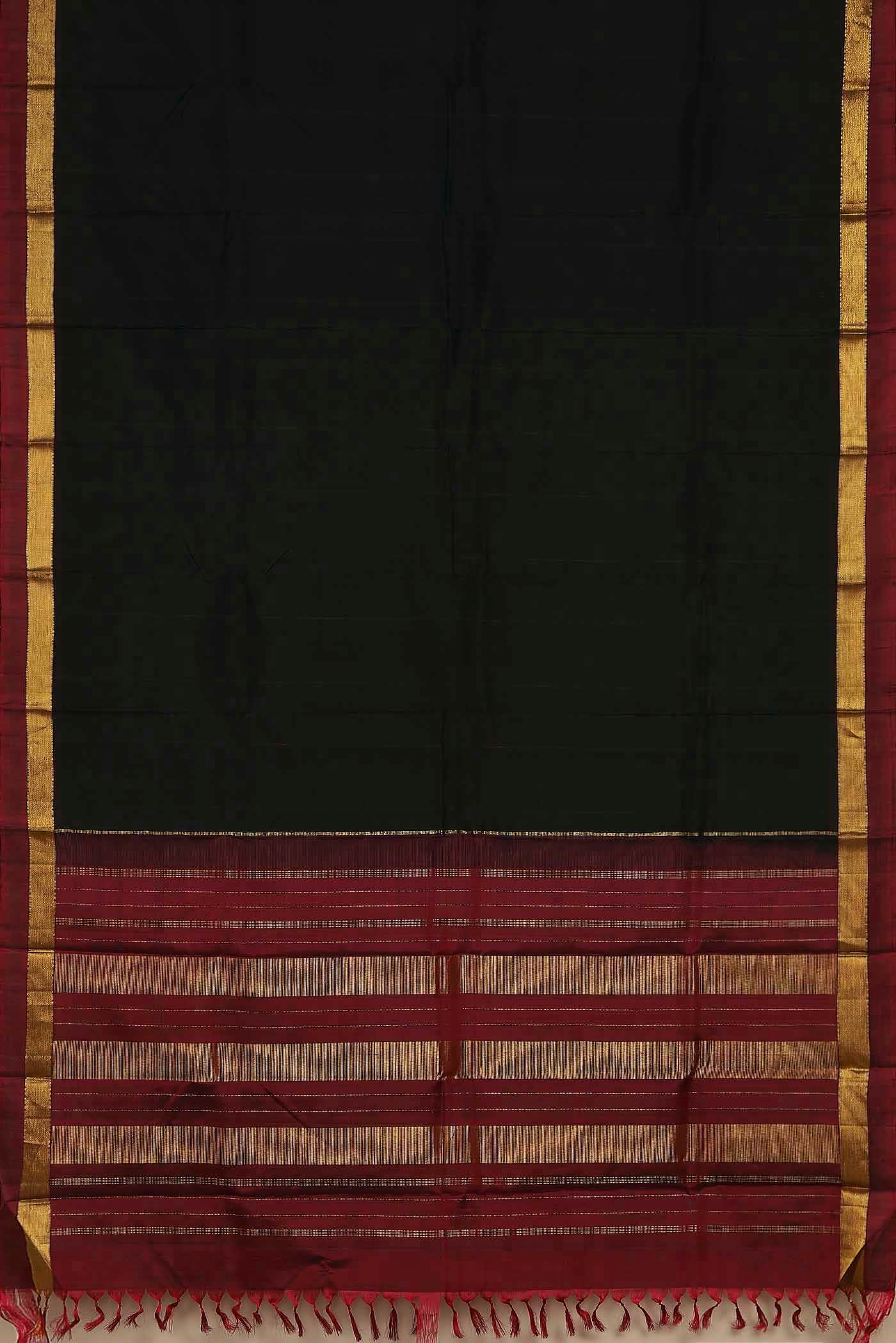 Black Kanchipuram Silk Saree