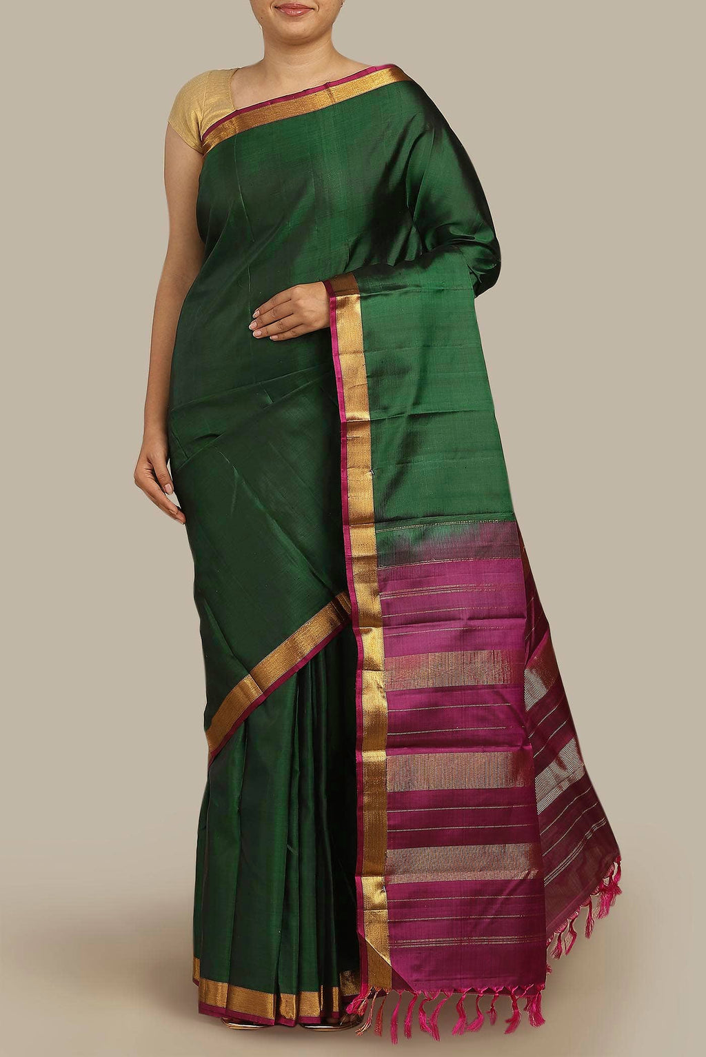 Green Kanchipuram Silk Saree