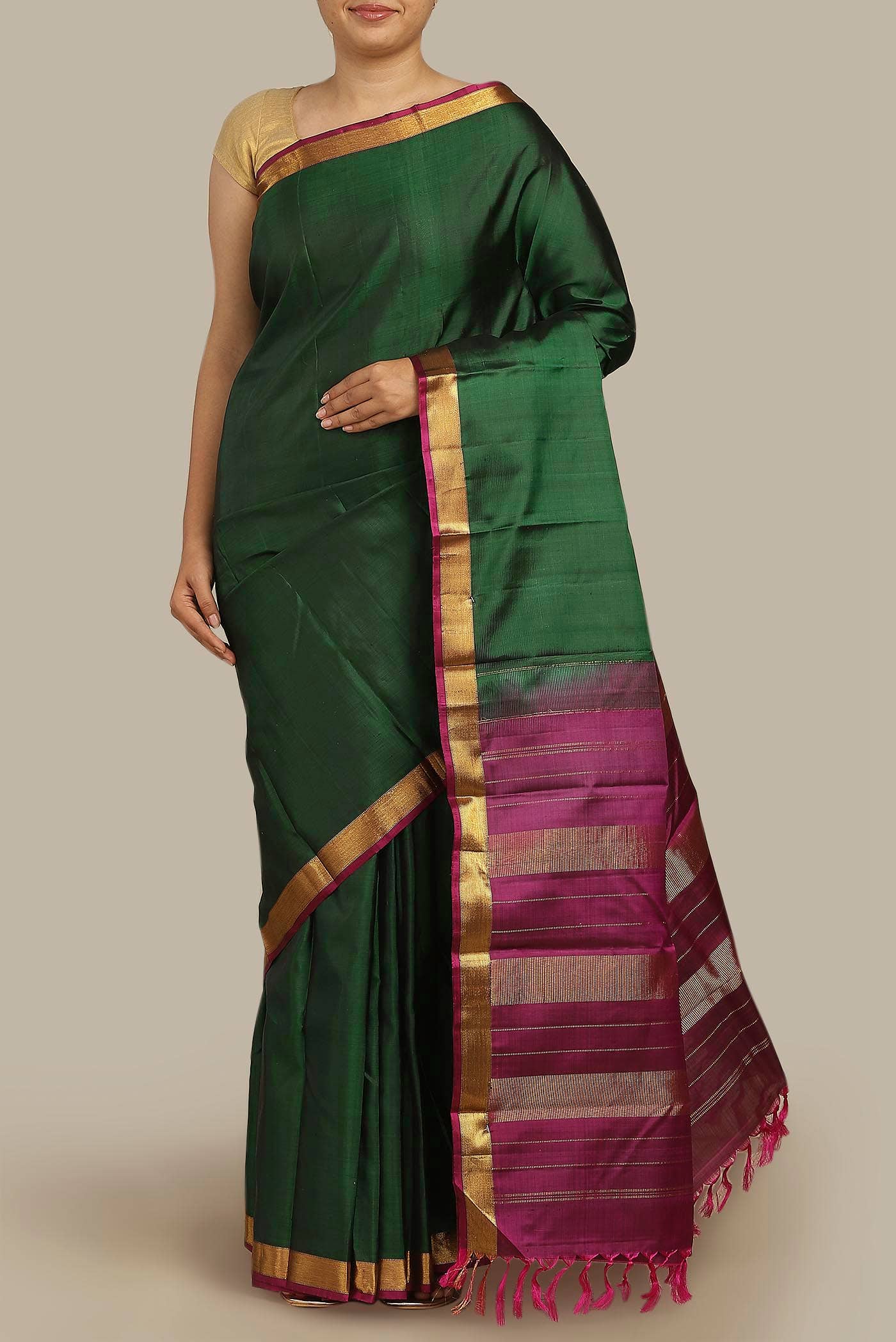 Green Kanchipuram Silk Saree