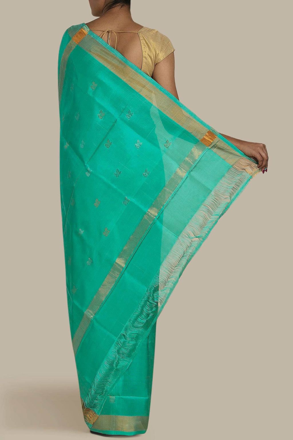 Turquoise Uppada Silk Saree