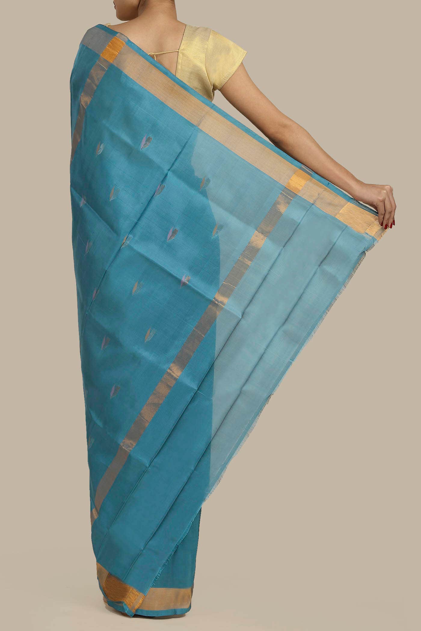 Blue Uppada Silk Saree