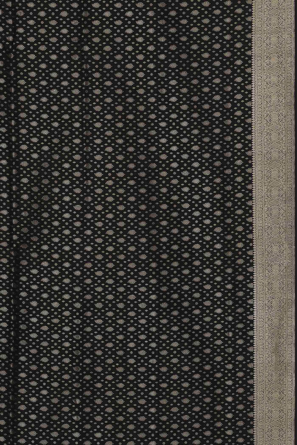 Black Banarasi Silk Saree