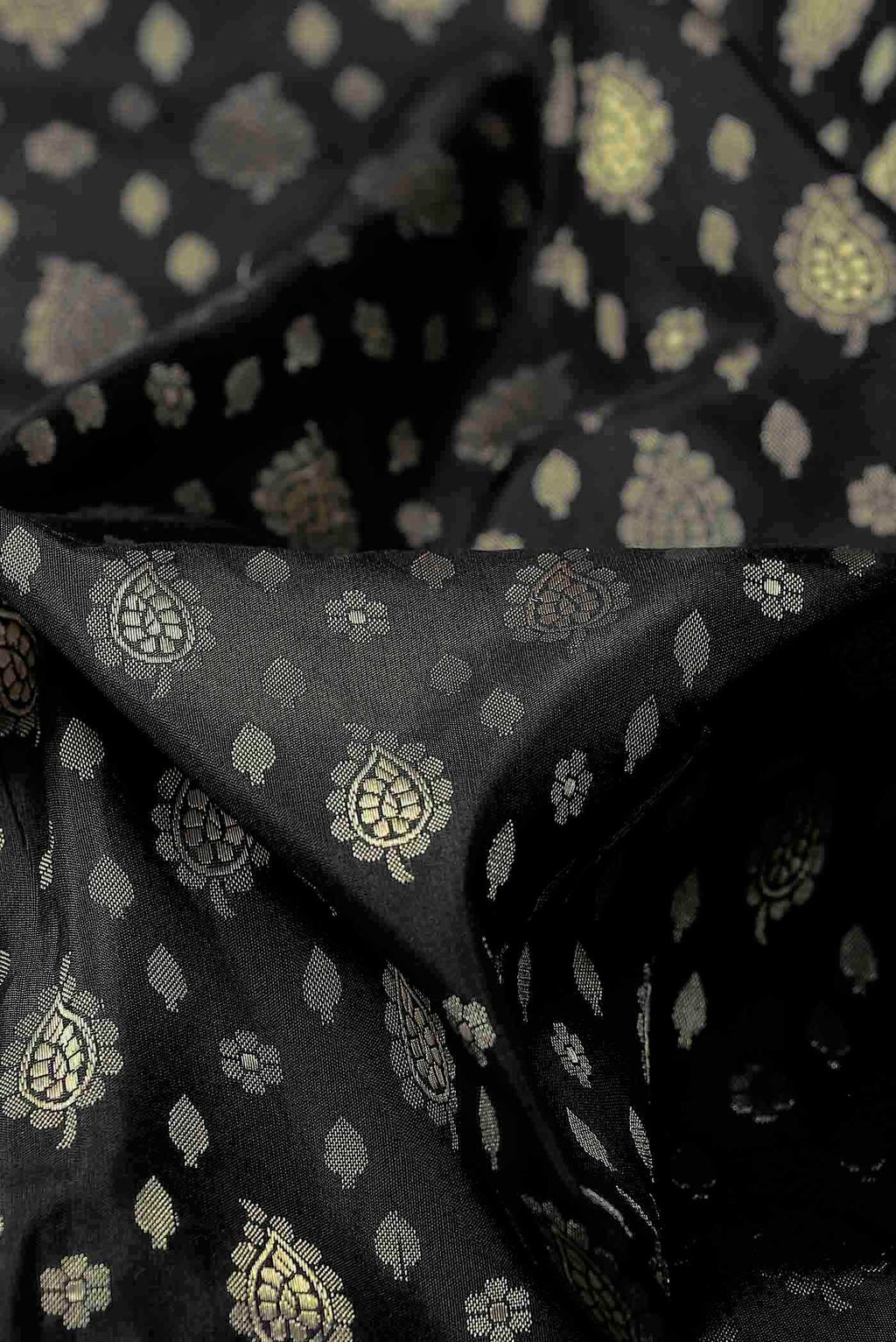 Black Banarasi Silk Saree