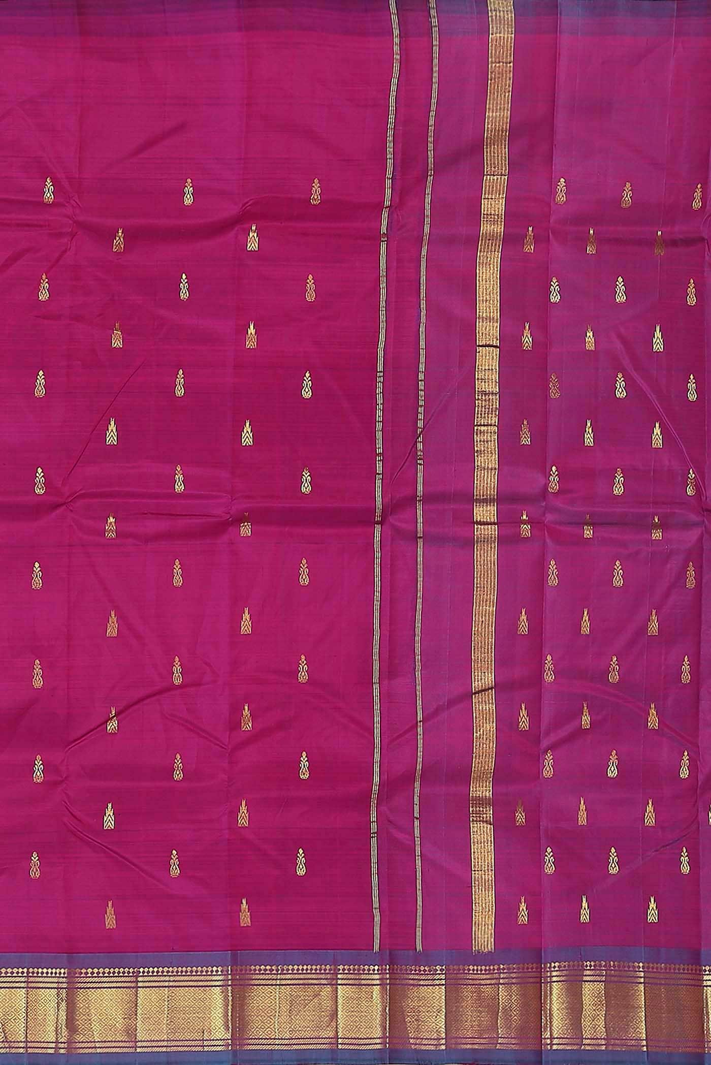 Blue Kanchipuram Silk Saree
