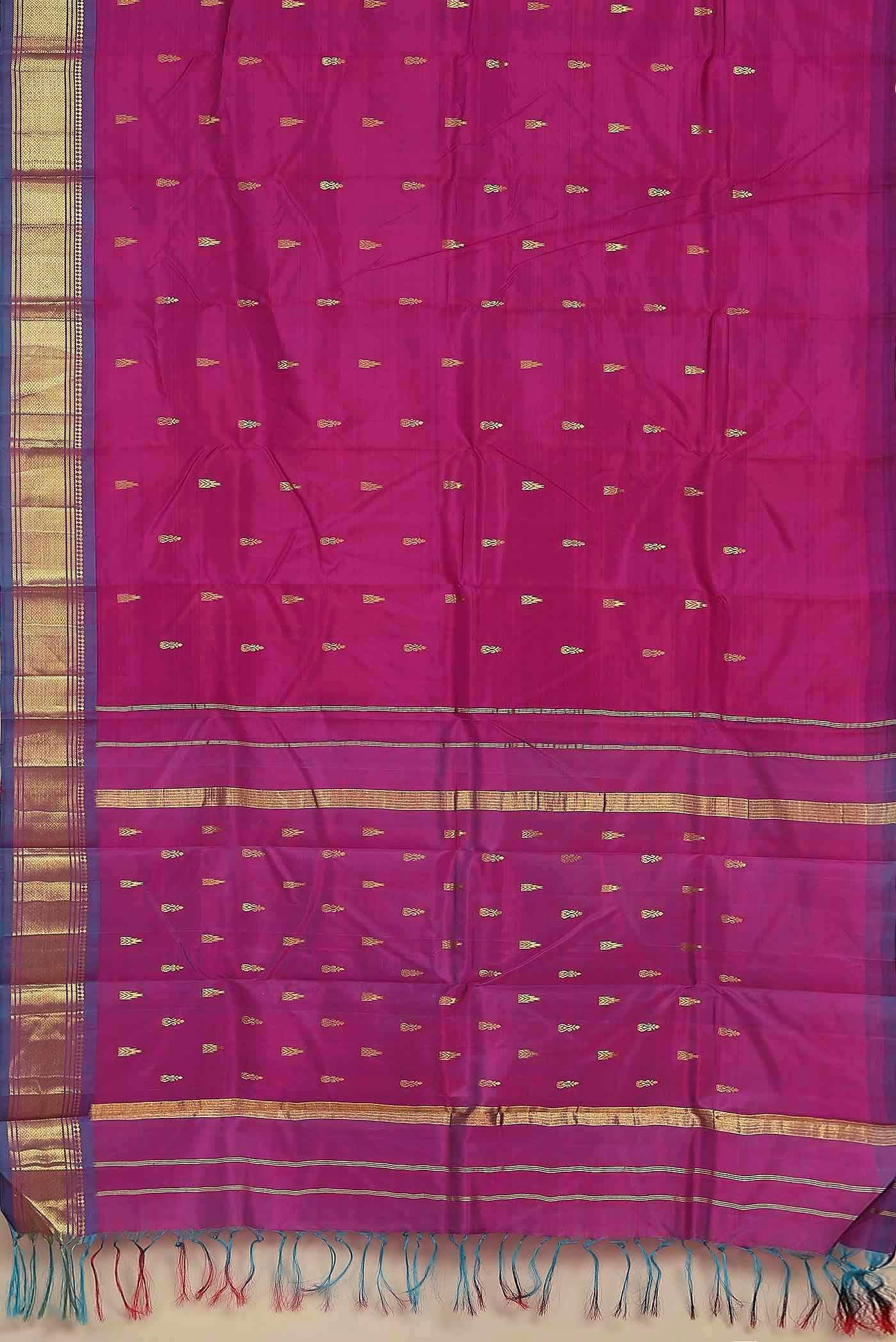 Blue Kanchipuram Silk Saree