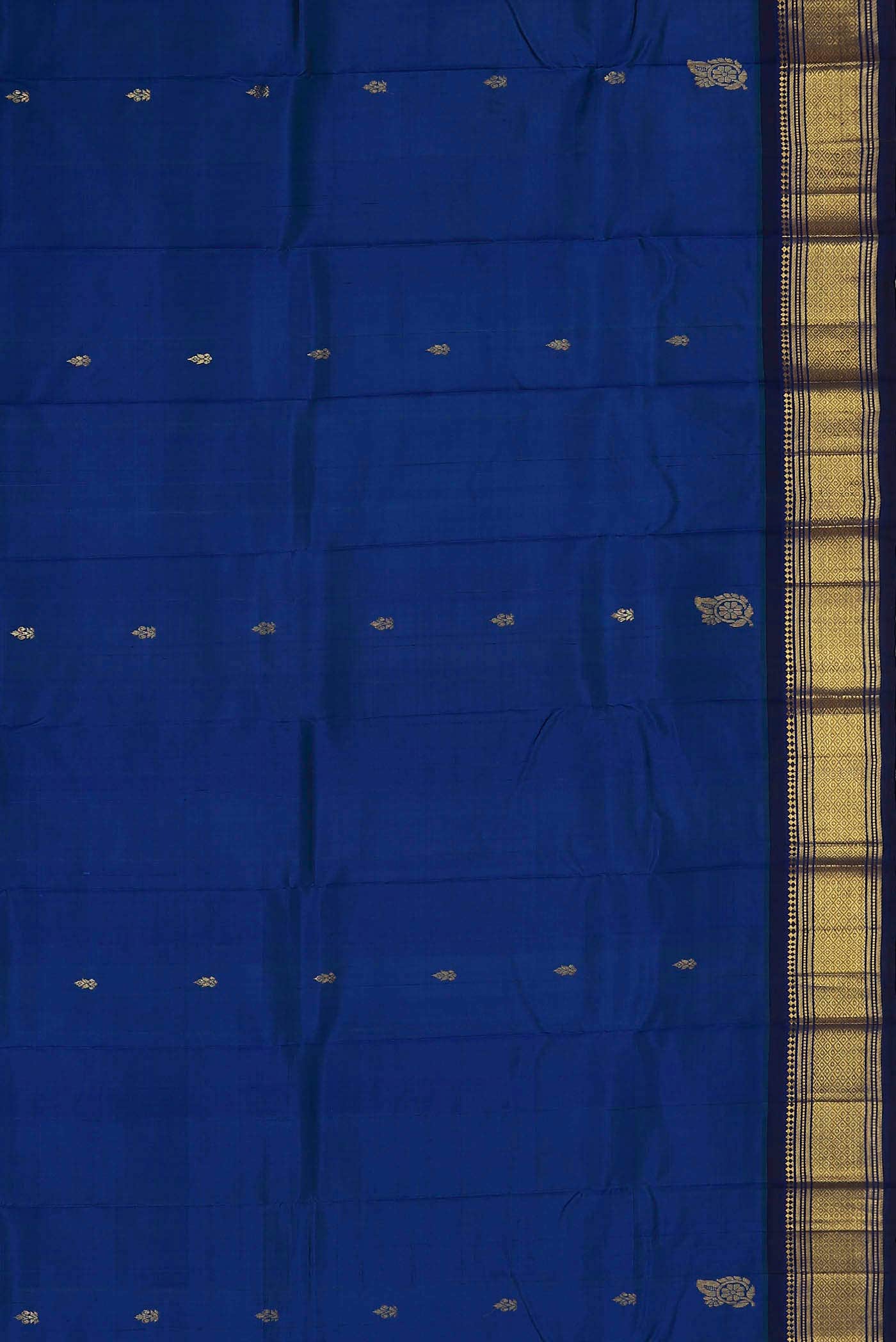 Blue Kanchipuram Silk Saree
