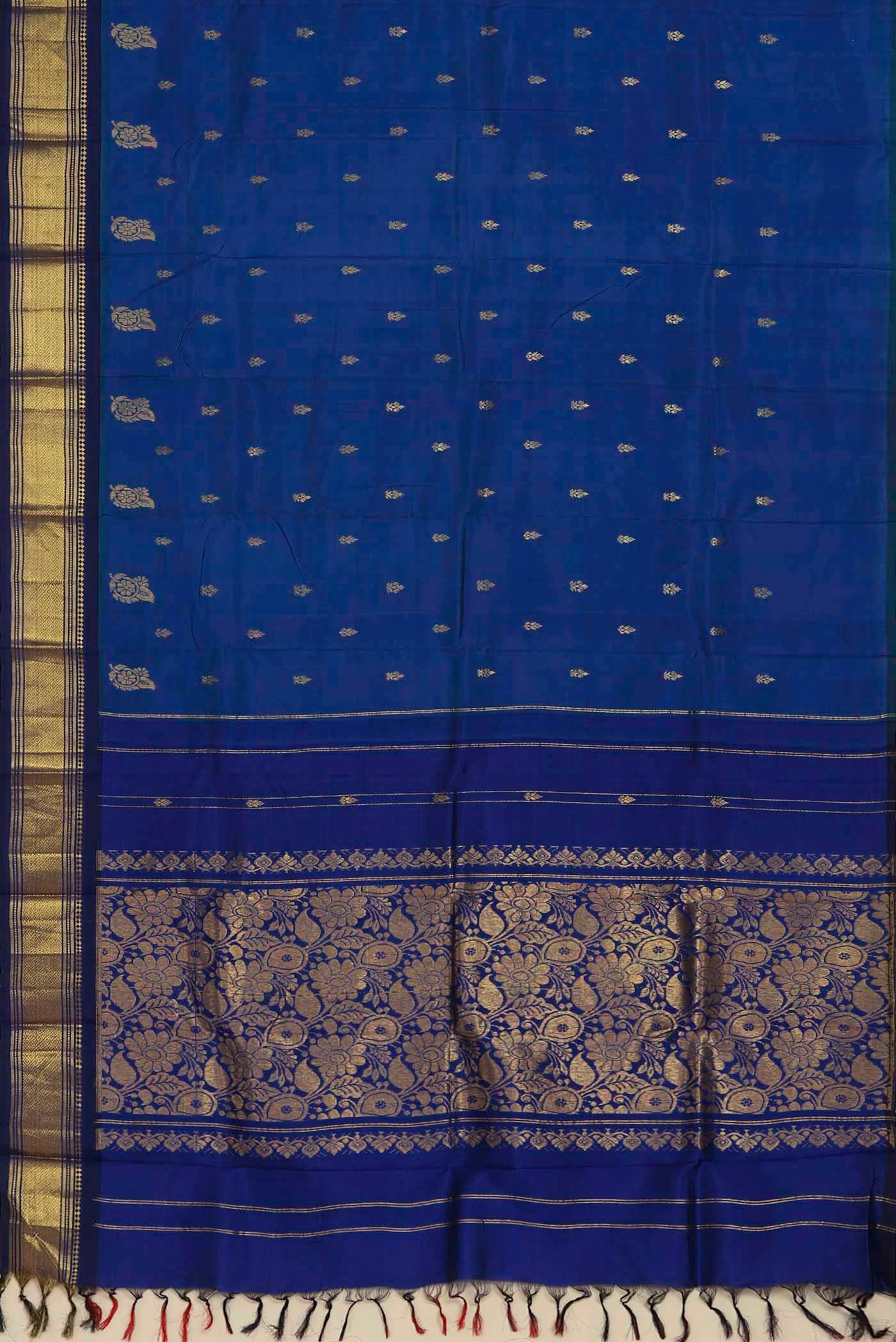 Blue Kanchipuram Silk Saree