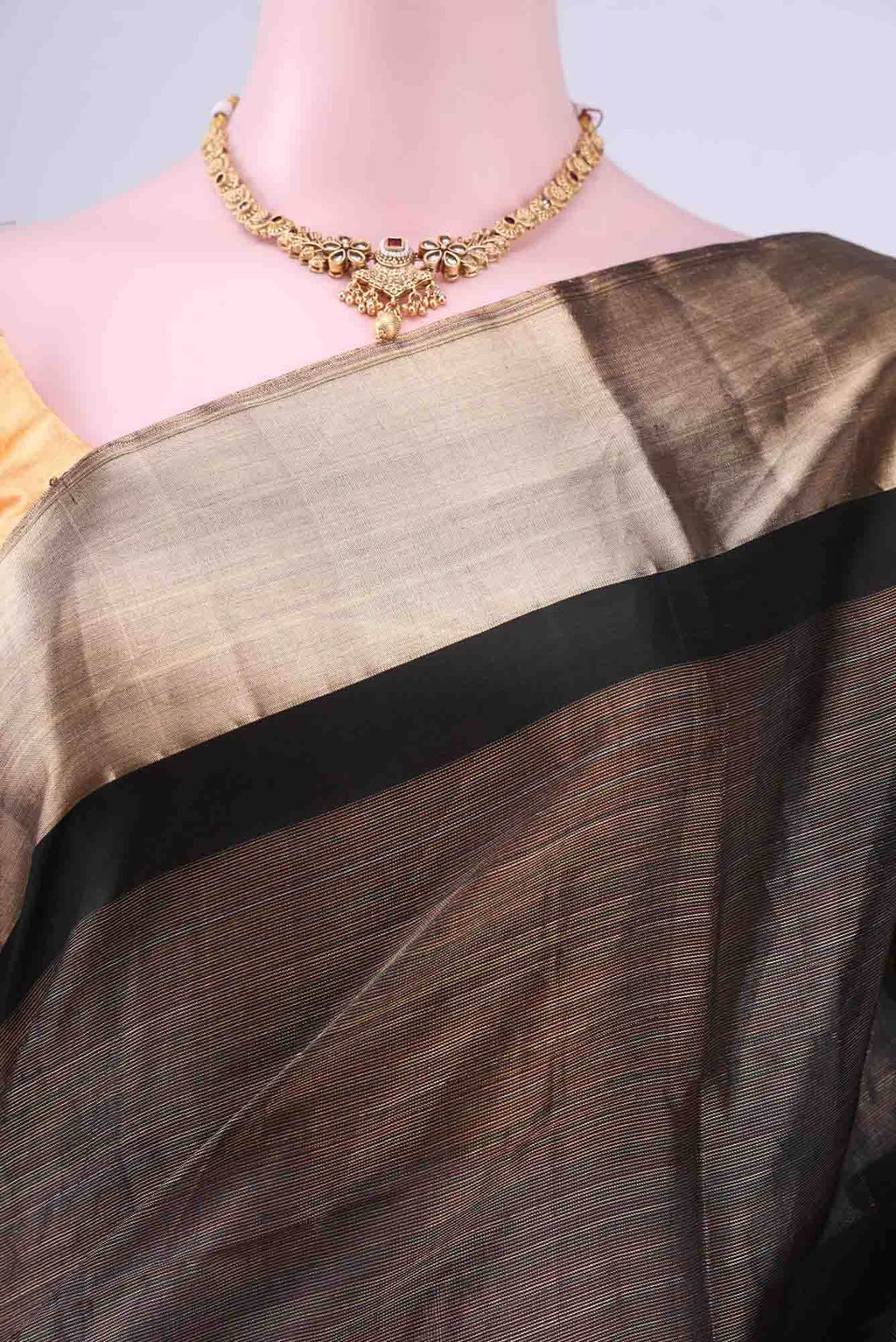 Black Kanchipuram Saree