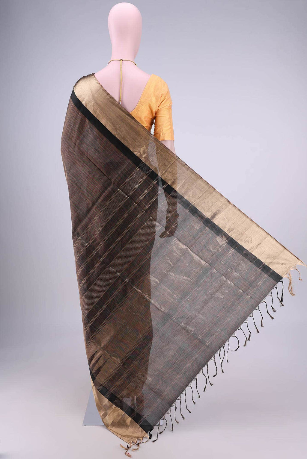 Black Kanchipuram Saree