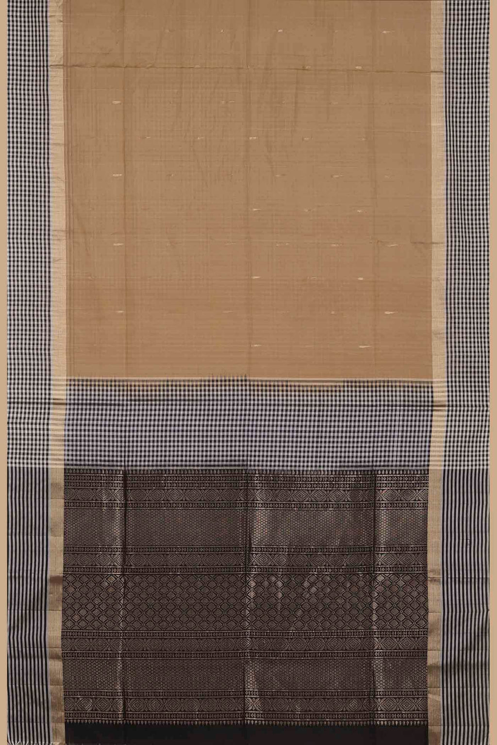 Beige Soft Silk Saree
