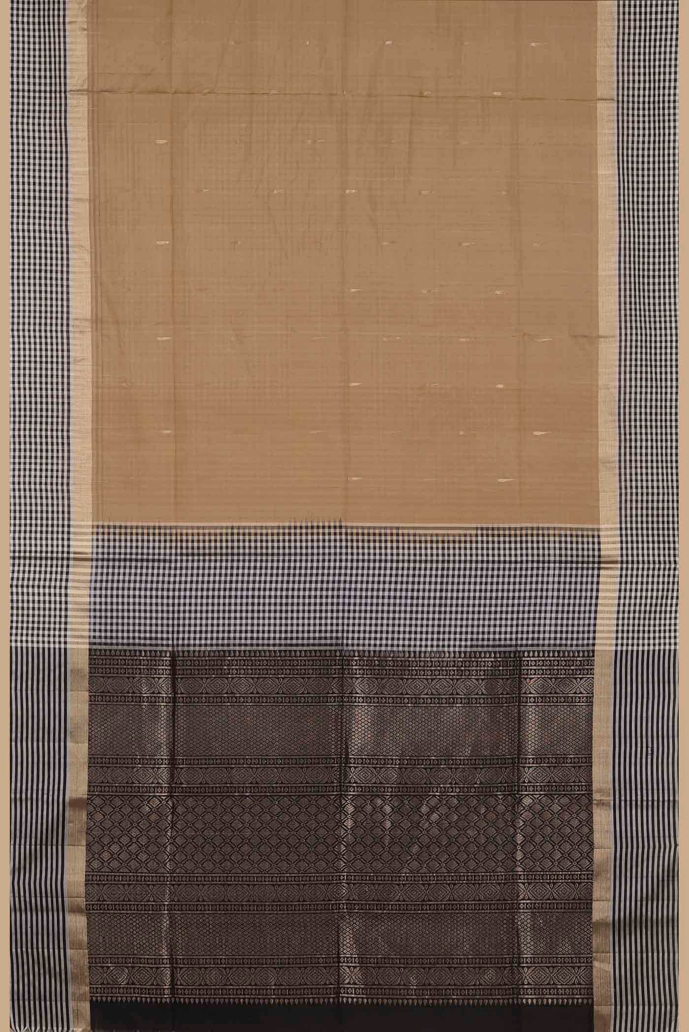 Beige Soft Silk Saree