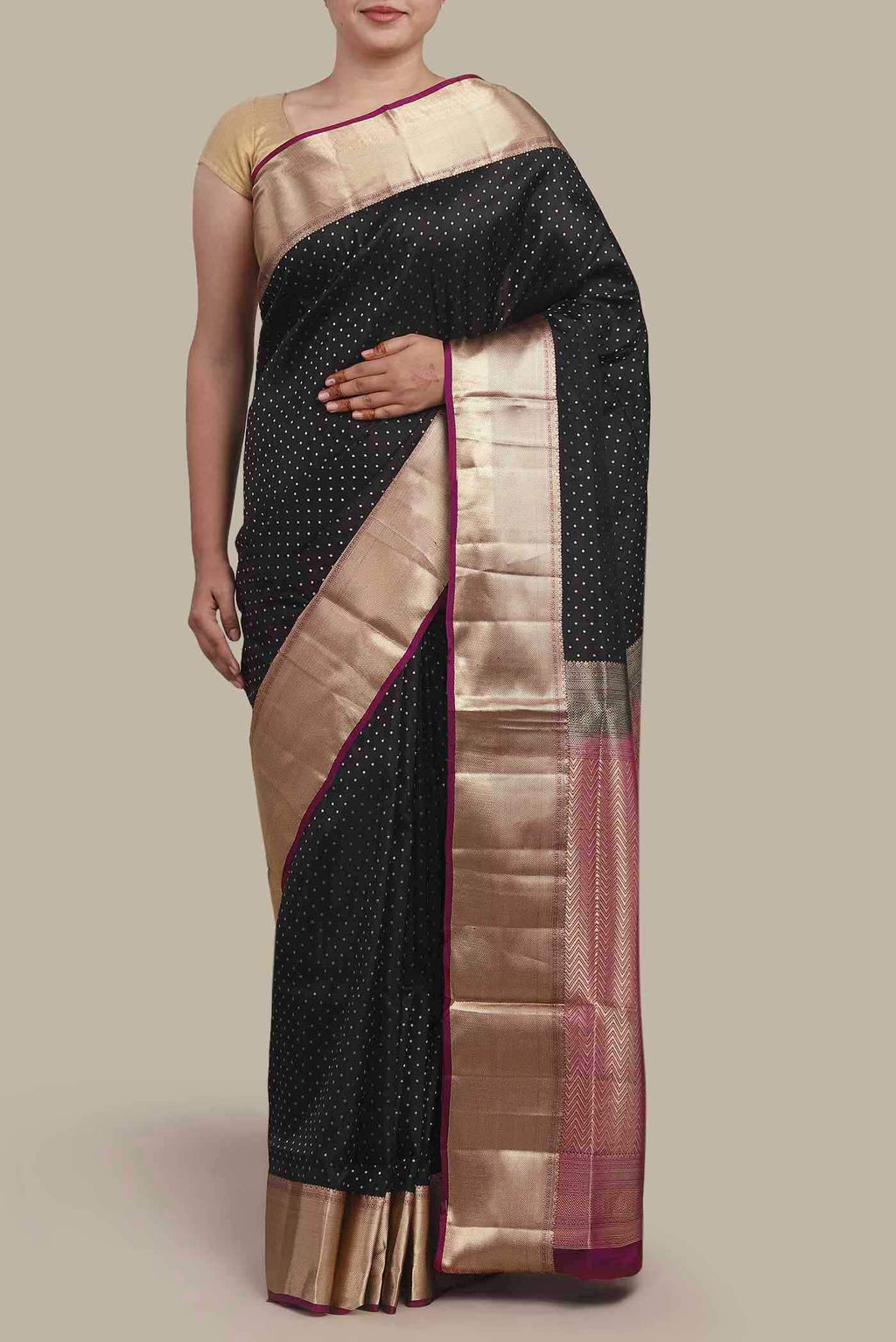 Black Soft Silk Saree