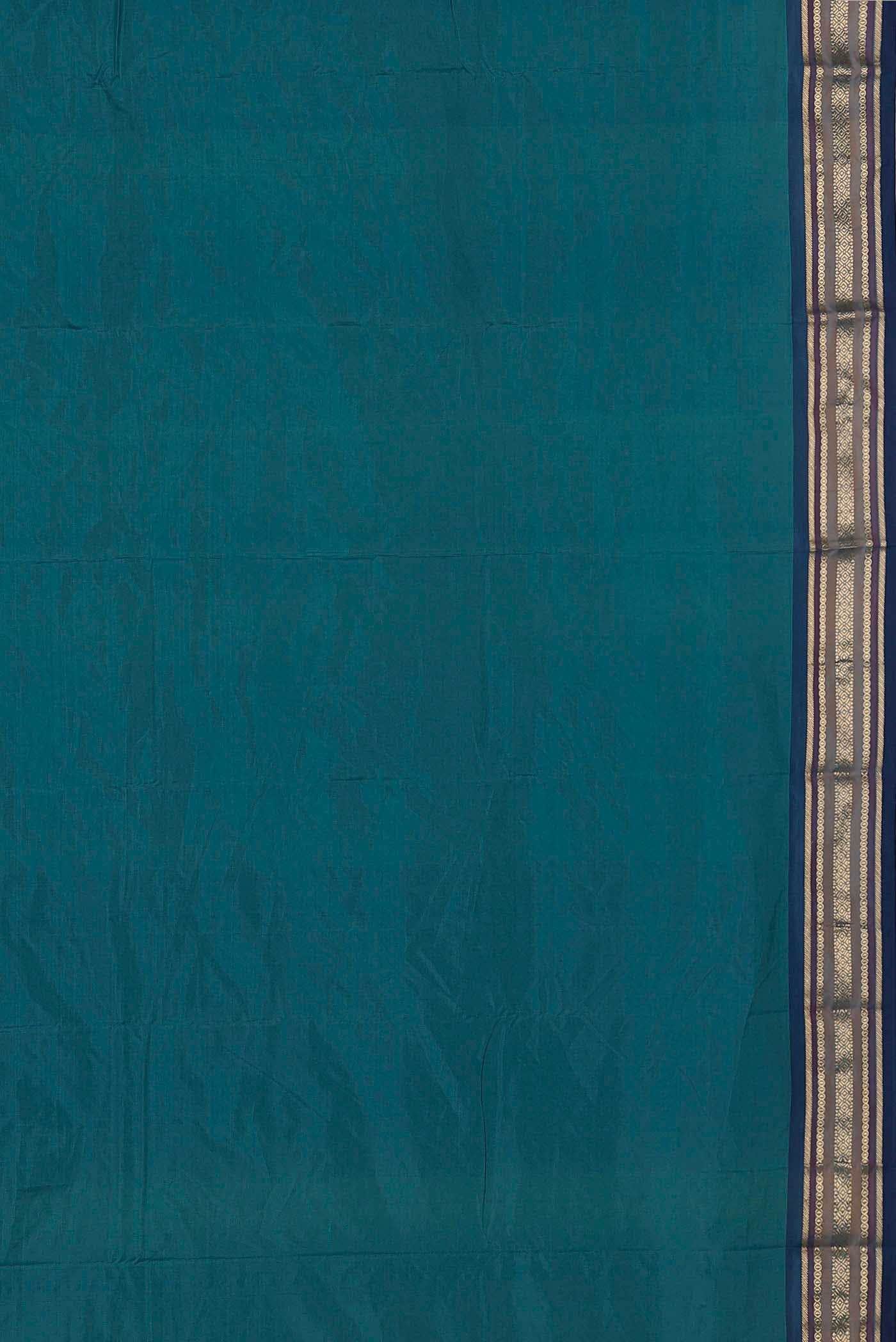 Blue Blended Bangalore Silk Saree