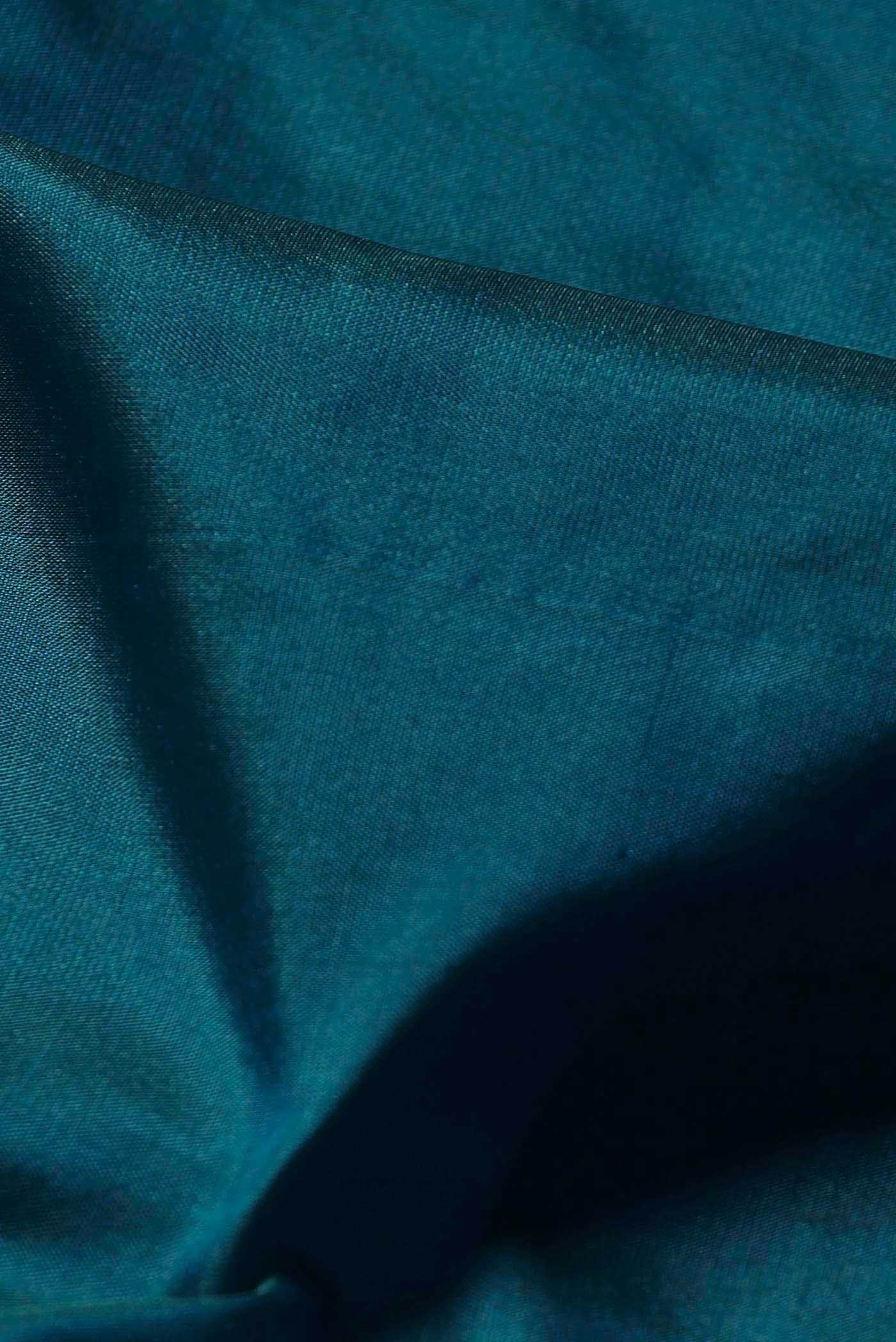 Blue Blended Bangalore Silk Saree