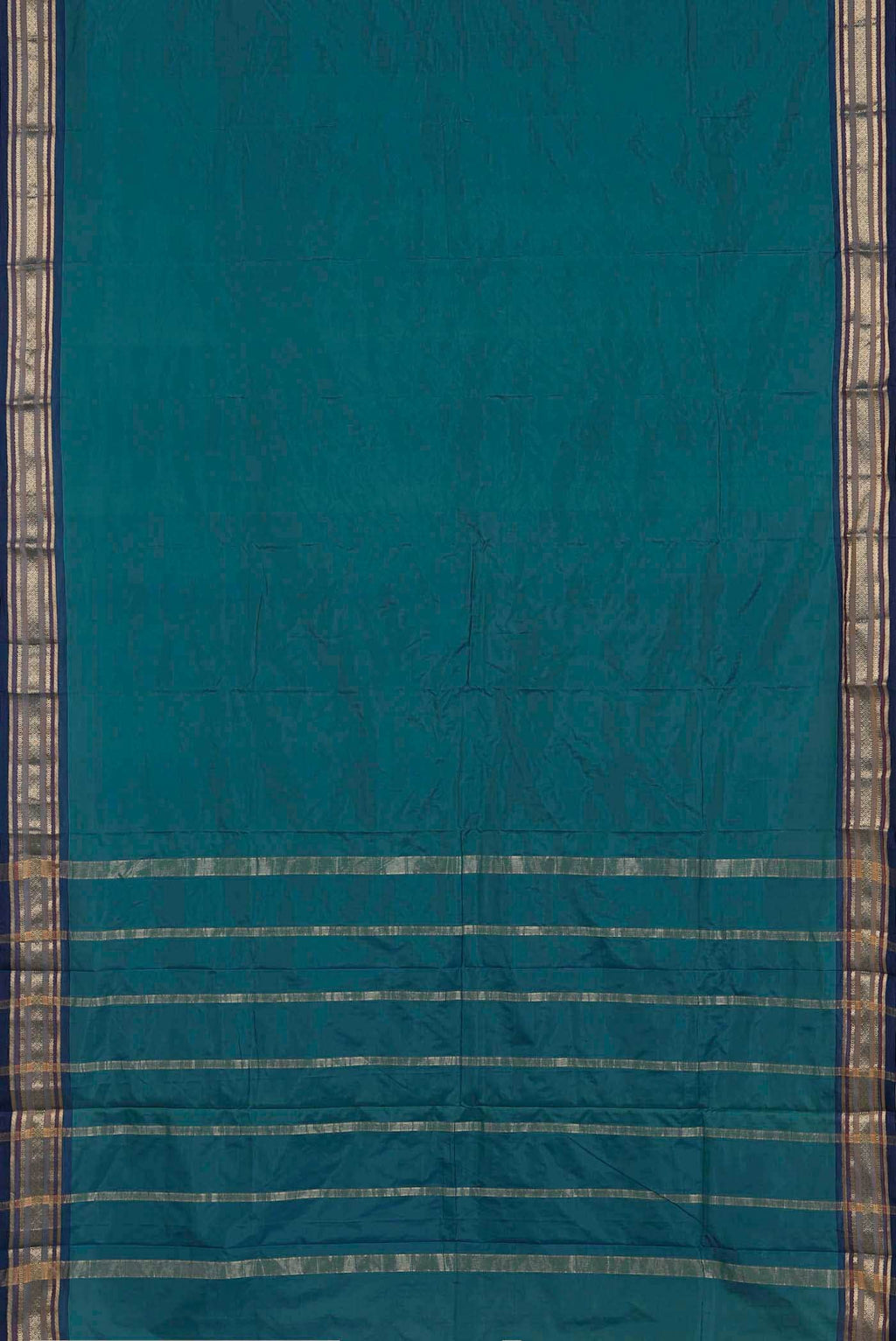 Blue Blended Bangalore Silk Saree