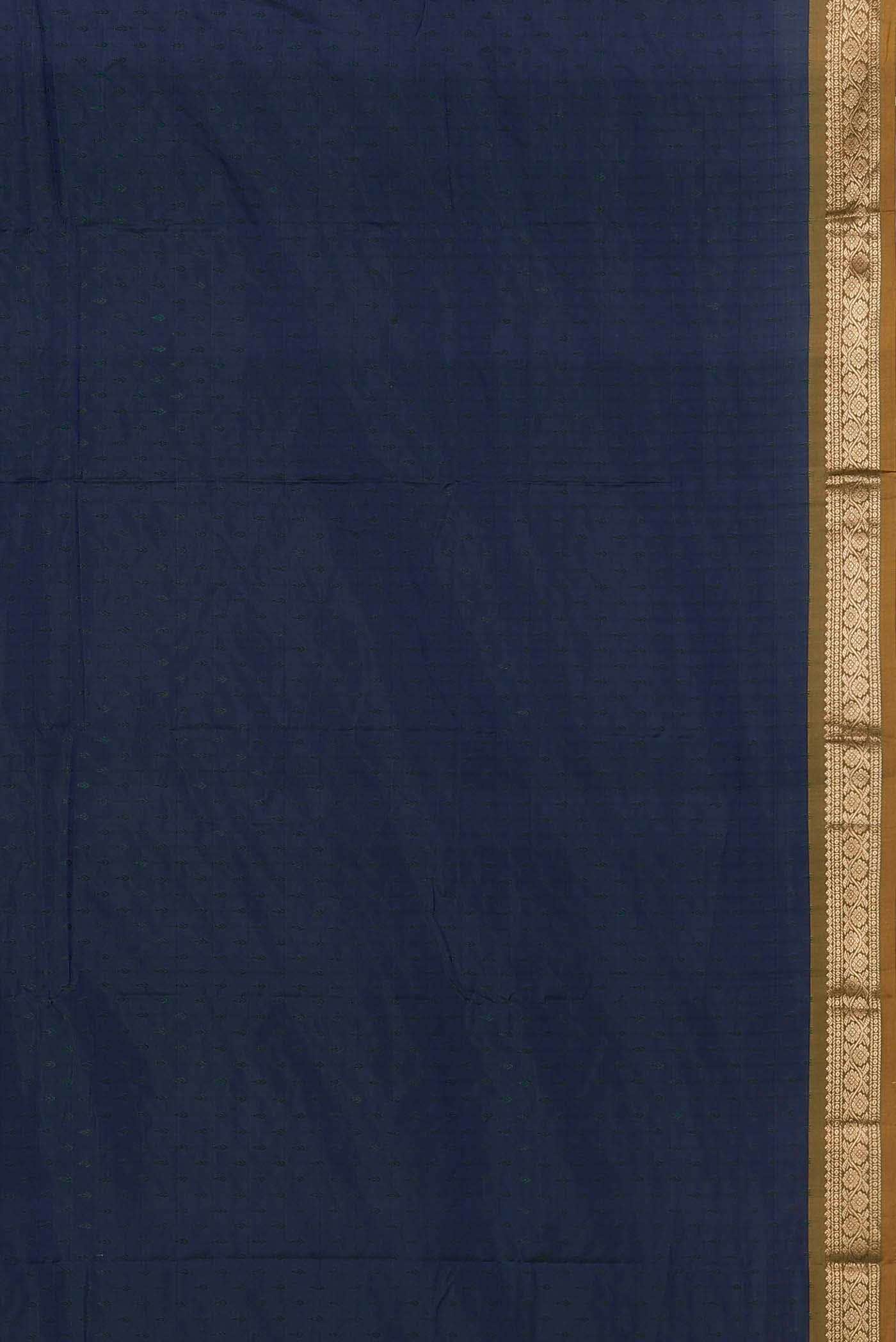 Blue Blended Bangalore Silk Saree