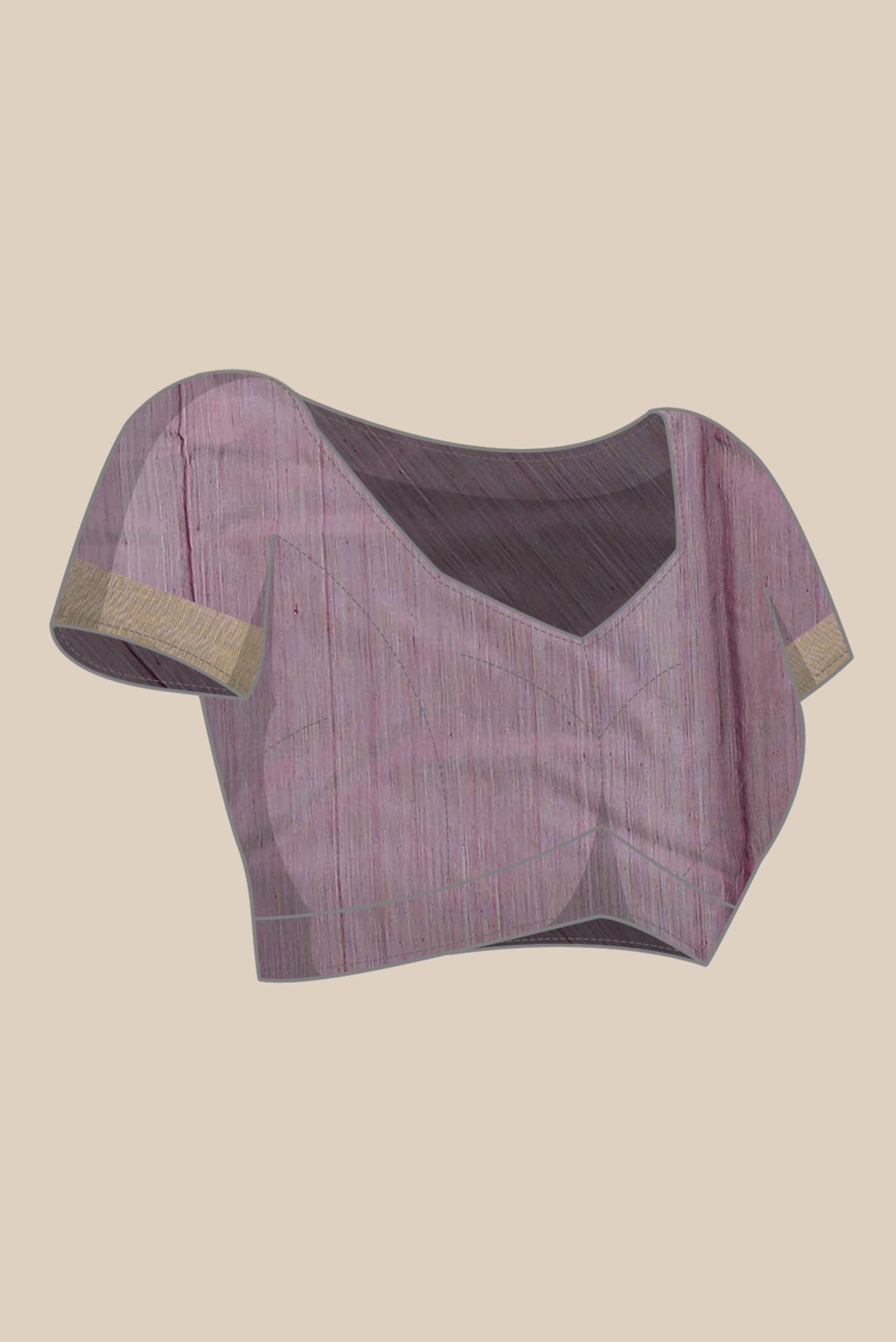 Lavender Chanderi Silk Cotton Saree
