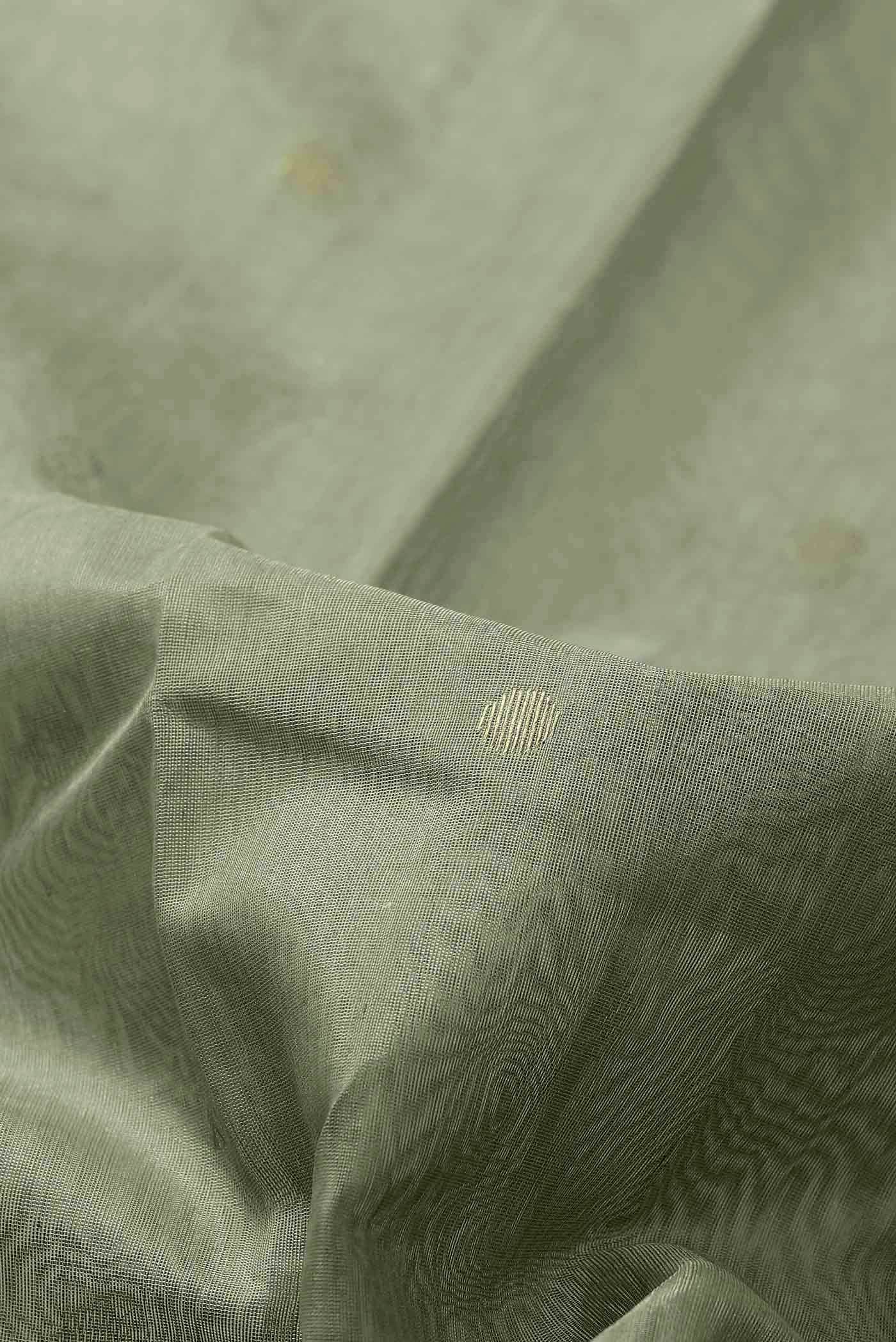 Sage Green Chanderi Silk Cotton Saree