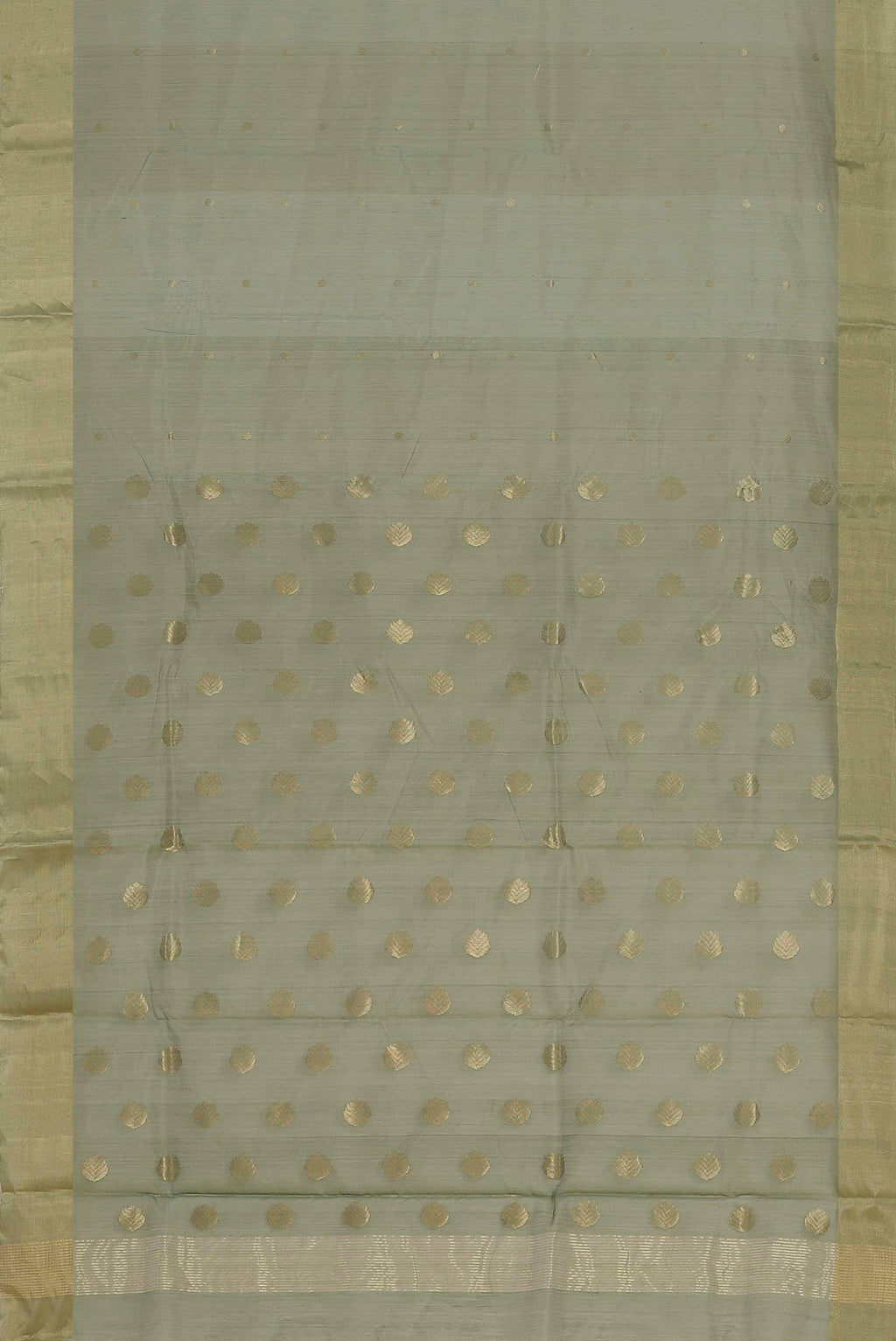Sage Green Chanderi Silk Cotton Saree