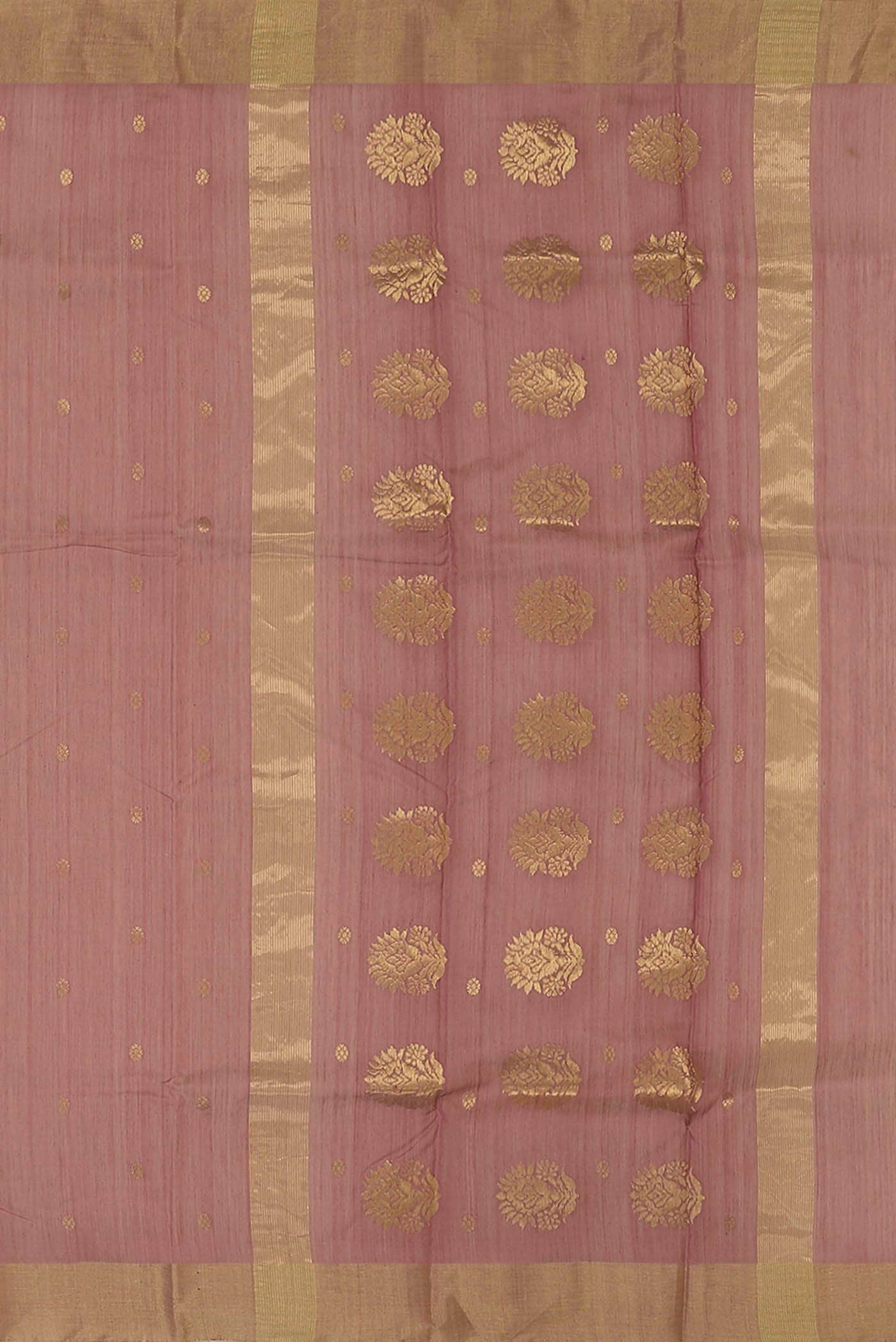 Pink Chanderi Silk Cotton Saree
