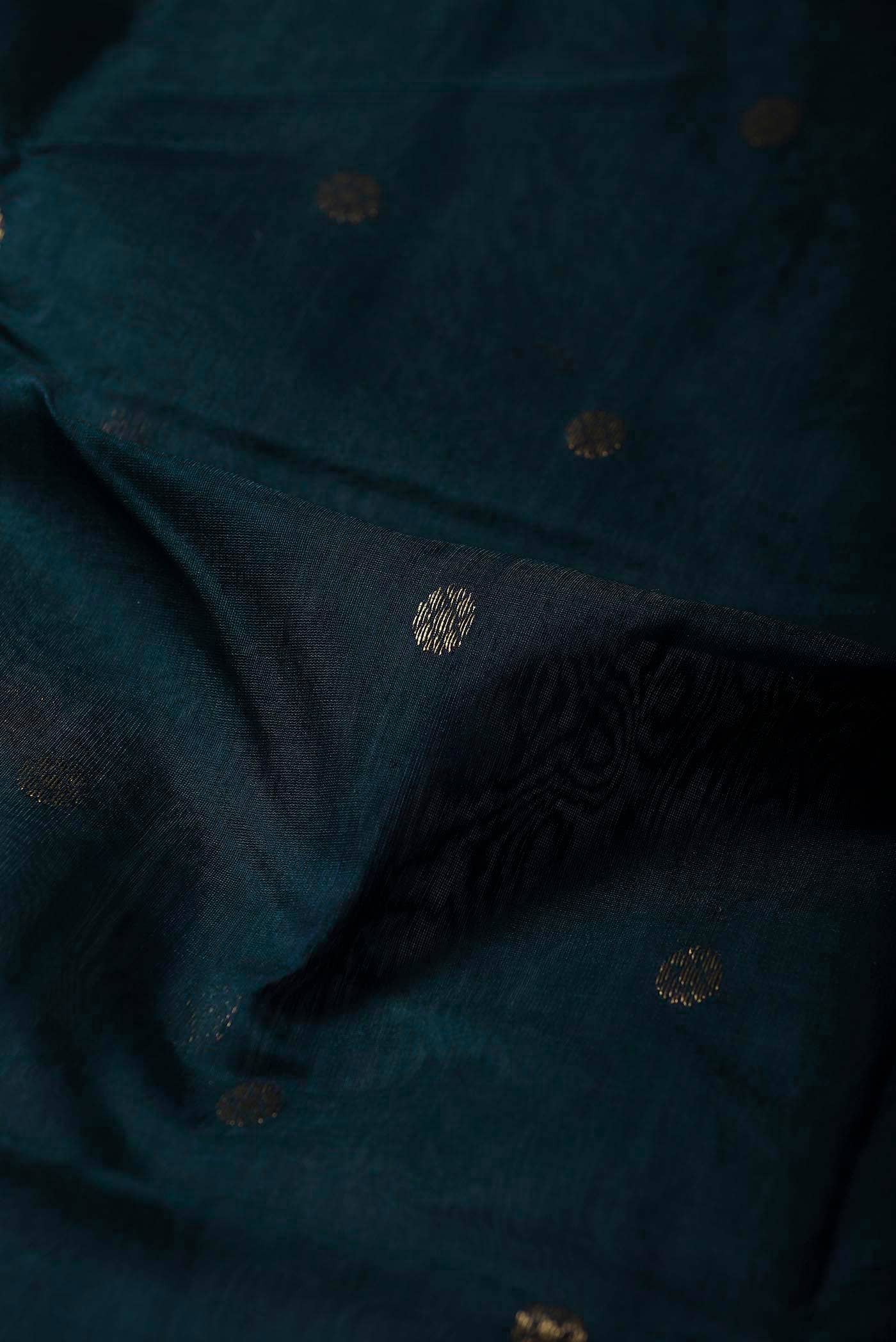 Blue Chanderi Silk Cotton Saree