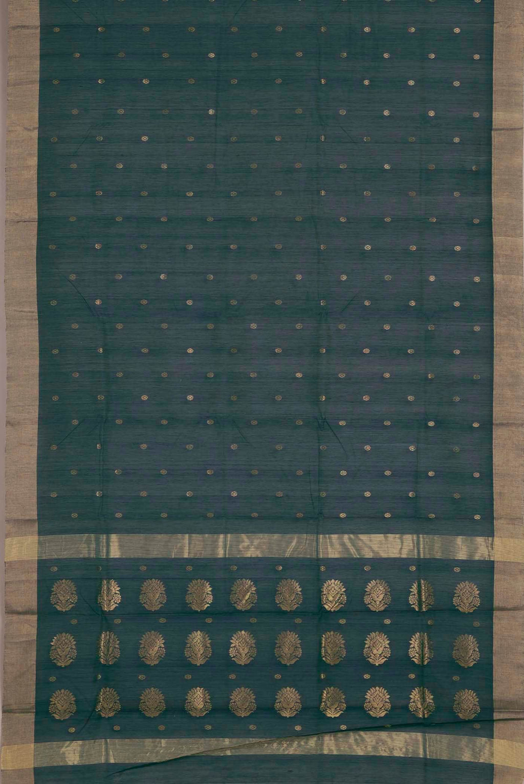 Blue Chanderi Silk Cotton Saree