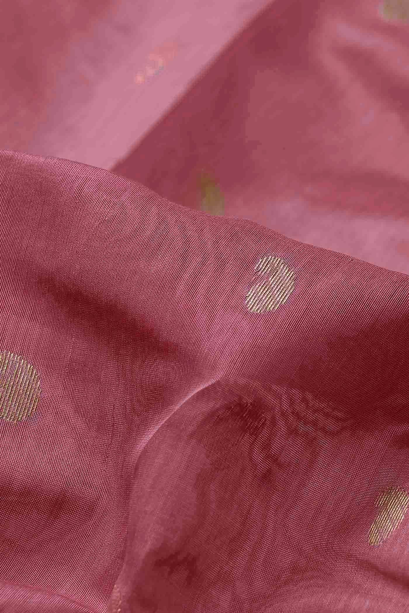 Coral Chanderi Silk Cotton Saree