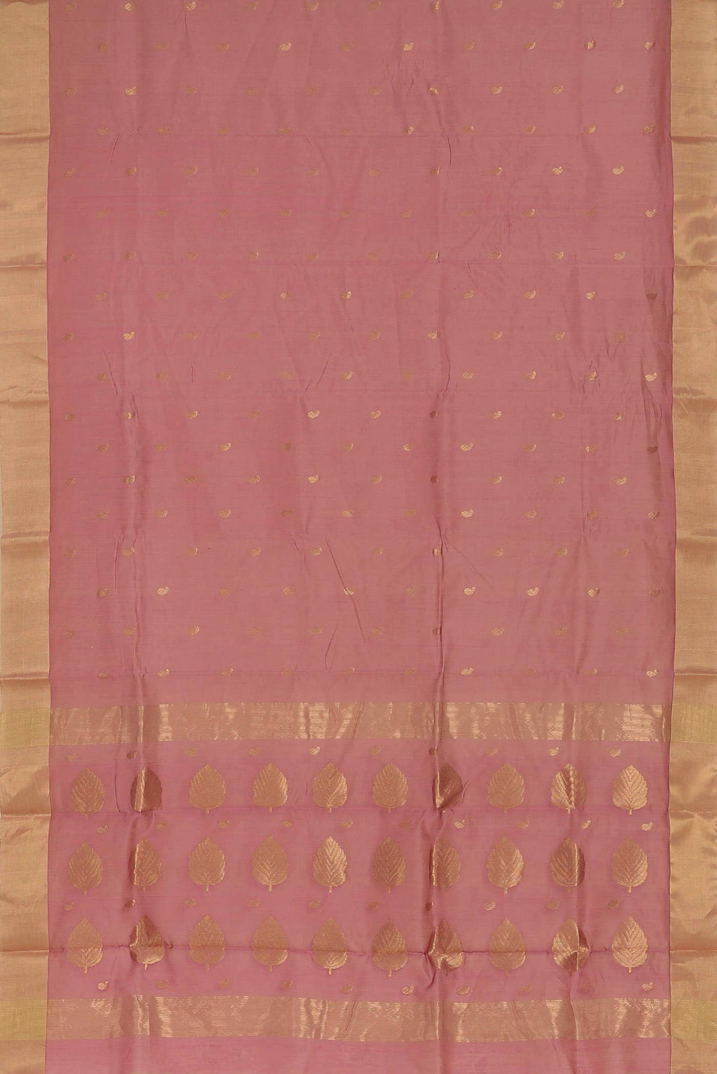 Coral Chanderi Silk Cotton Saree