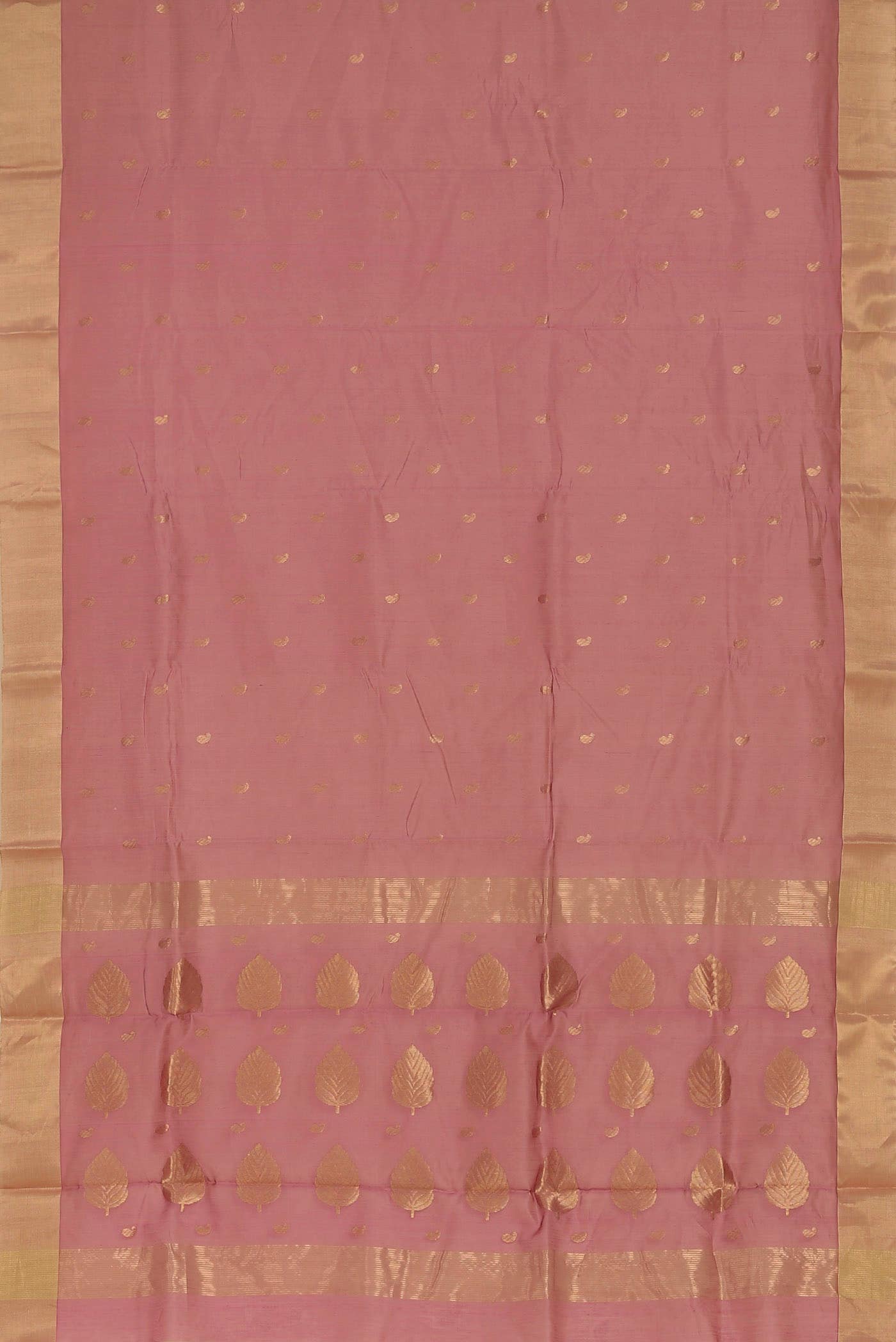 Coral Chanderi Silk Cotton Saree