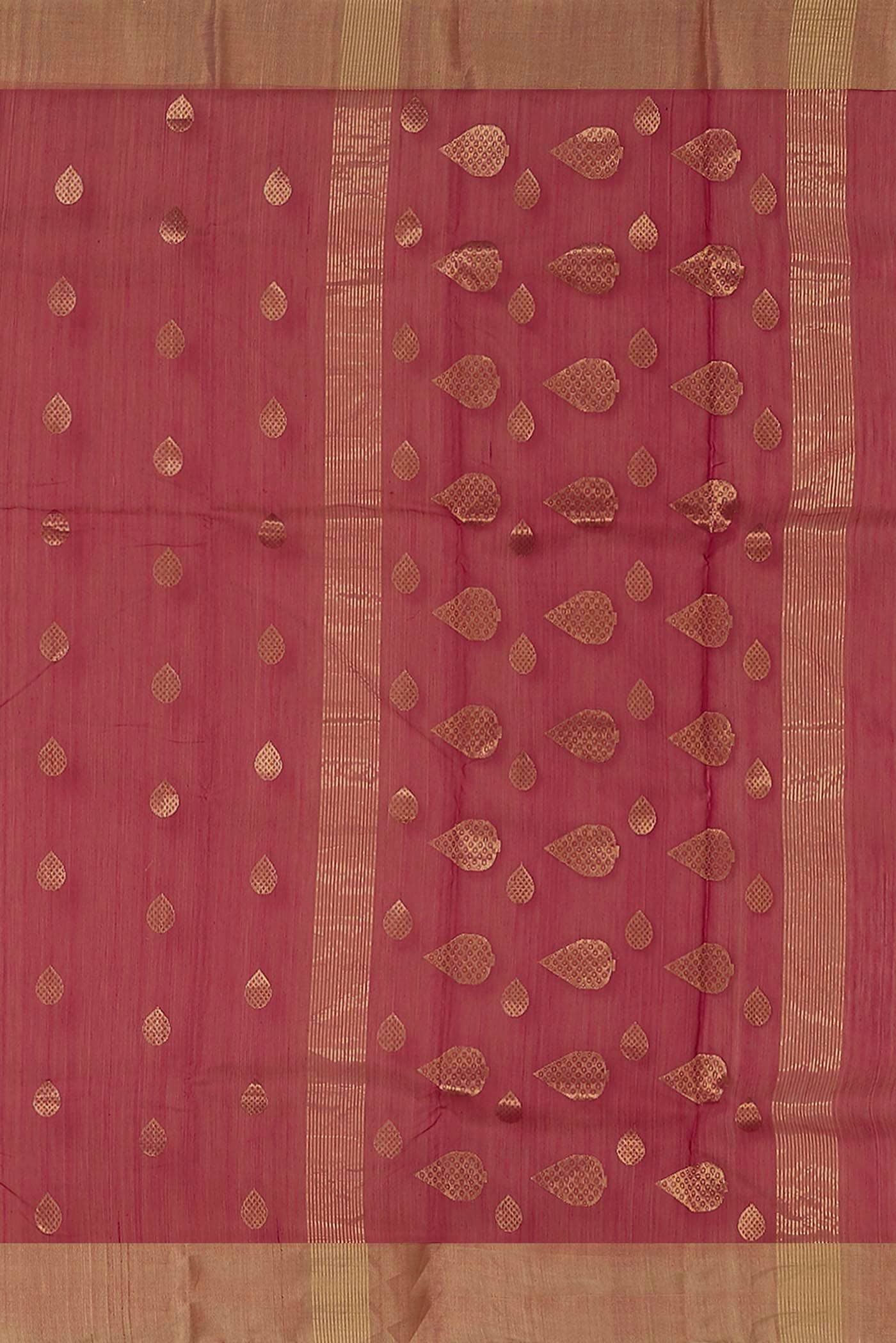Pink Chanderi Silk Cotton Saree