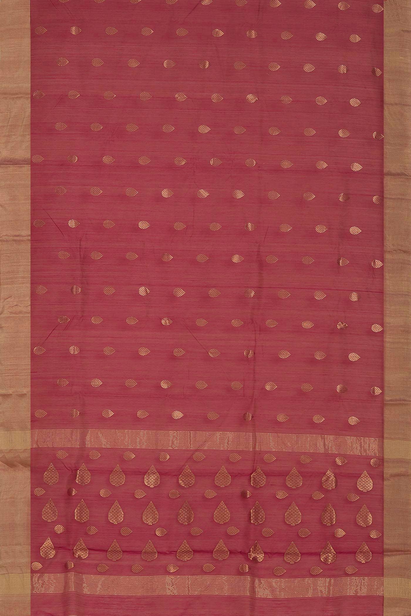 Pink Chanderi Silk Cotton Saree
