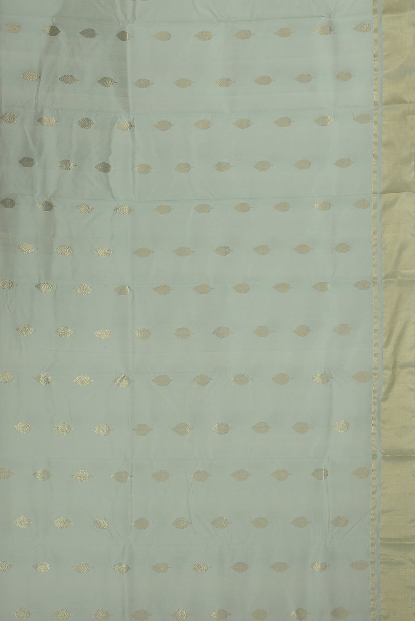 Light Blue Chanderi Silk Cotton Saree