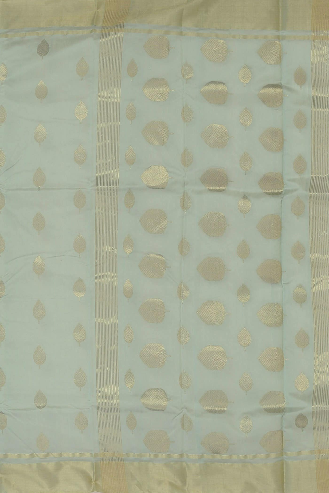 Light Blue Chanderi Silk Cotton Saree
