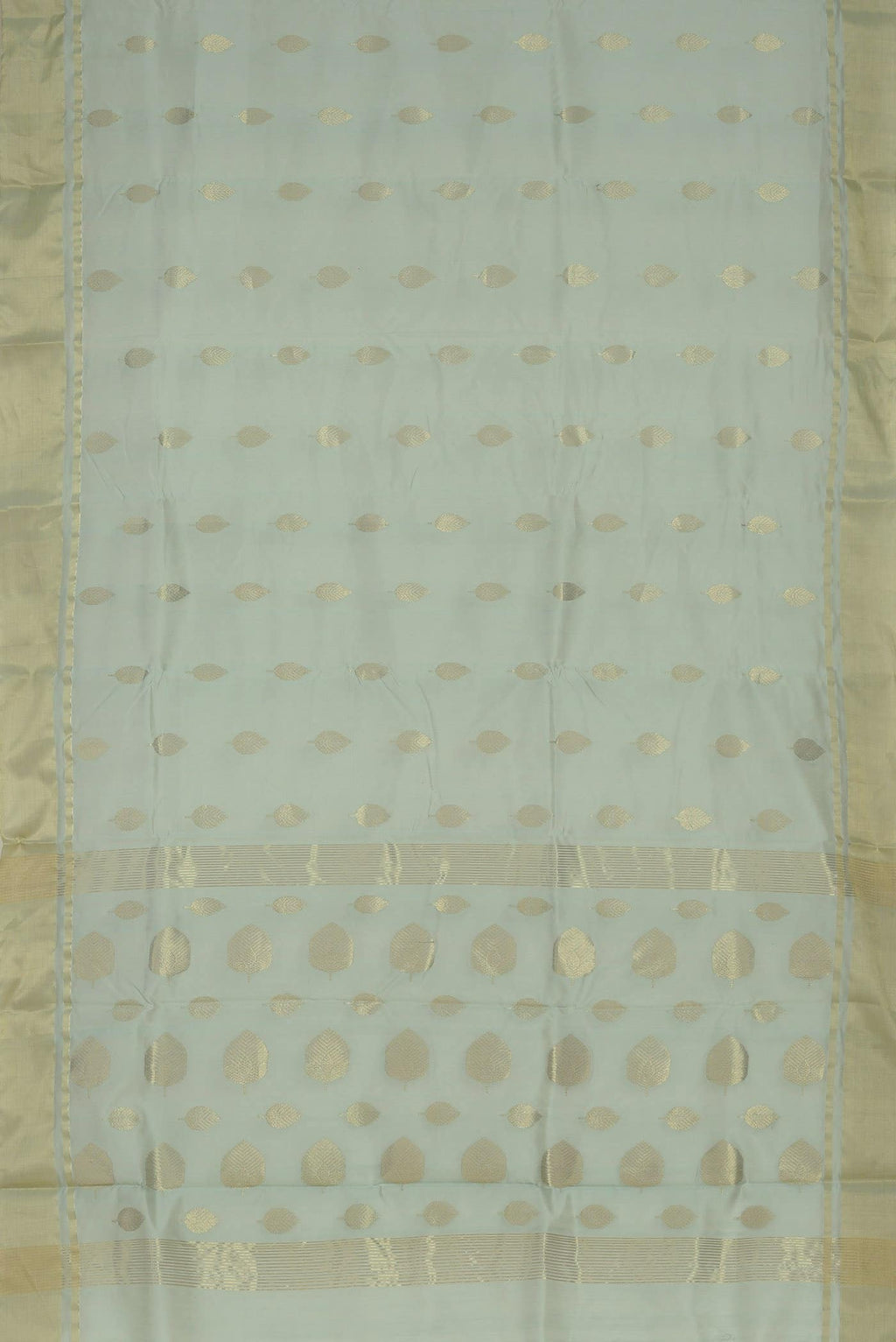 Light Blue Chanderi Silk Cotton Saree