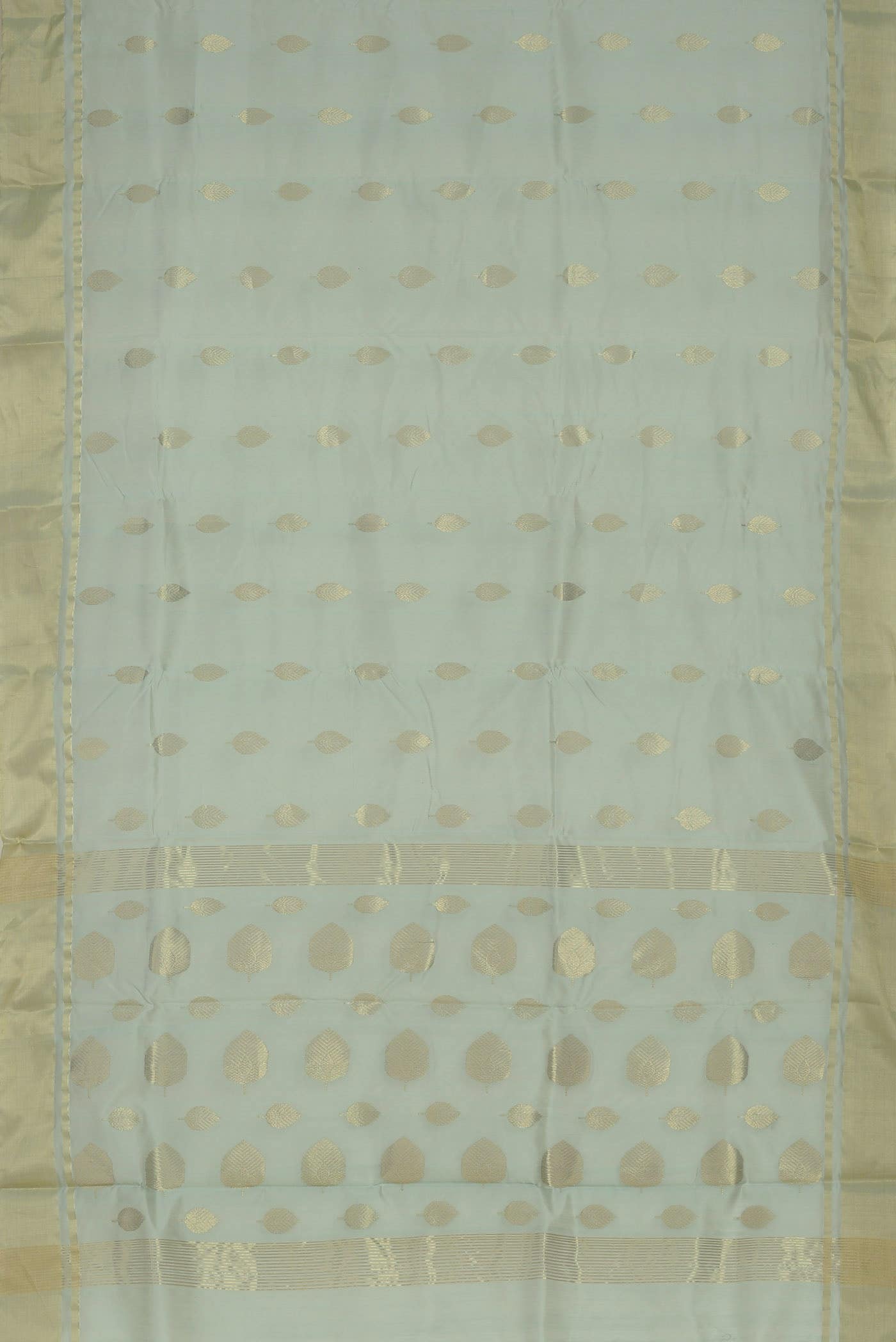 Light Blue Chanderi Silk Cotton Saree