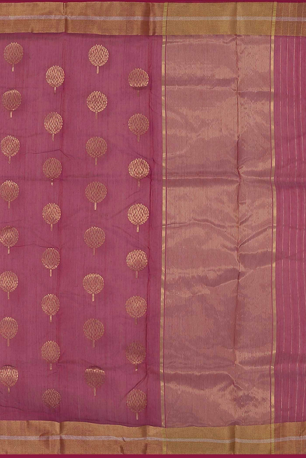 Pink Chanderi Silk Cotton Saree