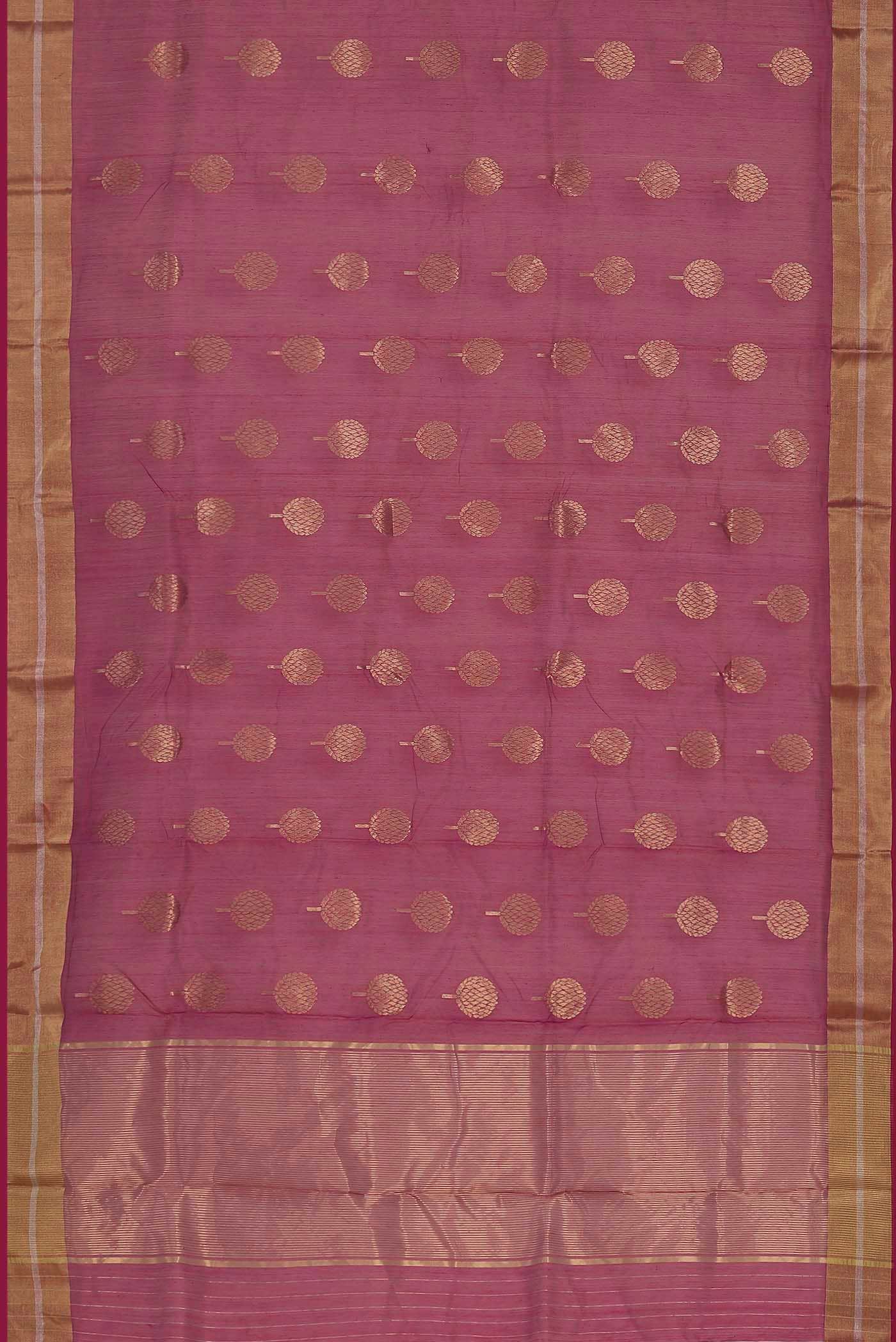 Pink Chanderi Silk Cotton Saree