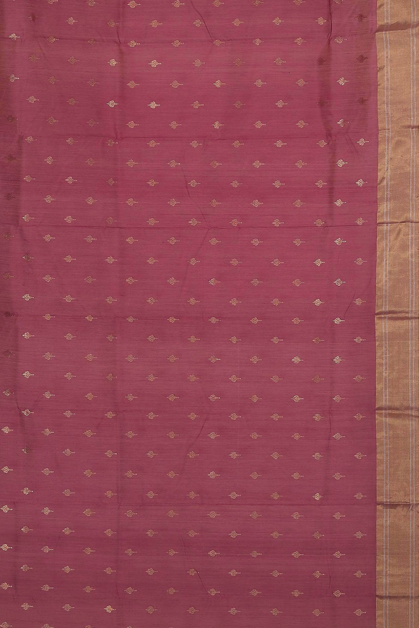 Dark Pink Chanderi Silk Cotton Saree