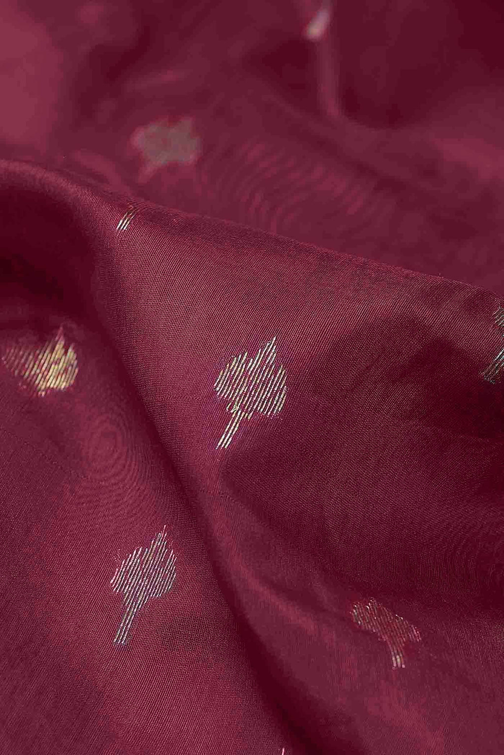 Dark Pink Chanderi Silk Cotton Saree