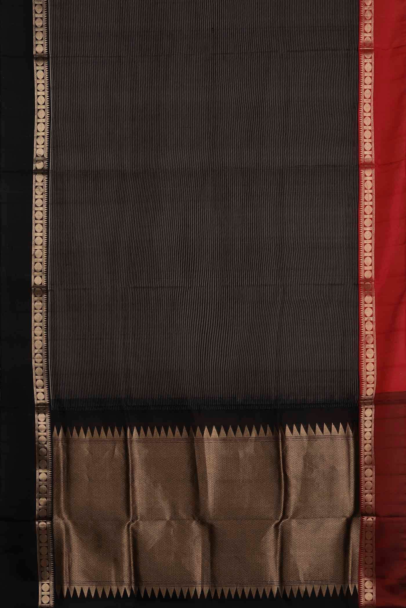 Black Soft Silk Saree