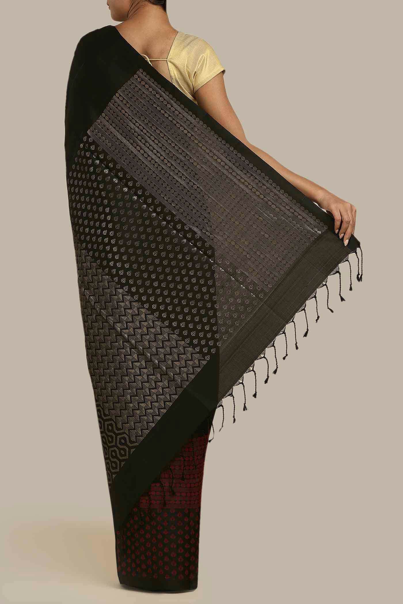 Black Soft Silk Saree