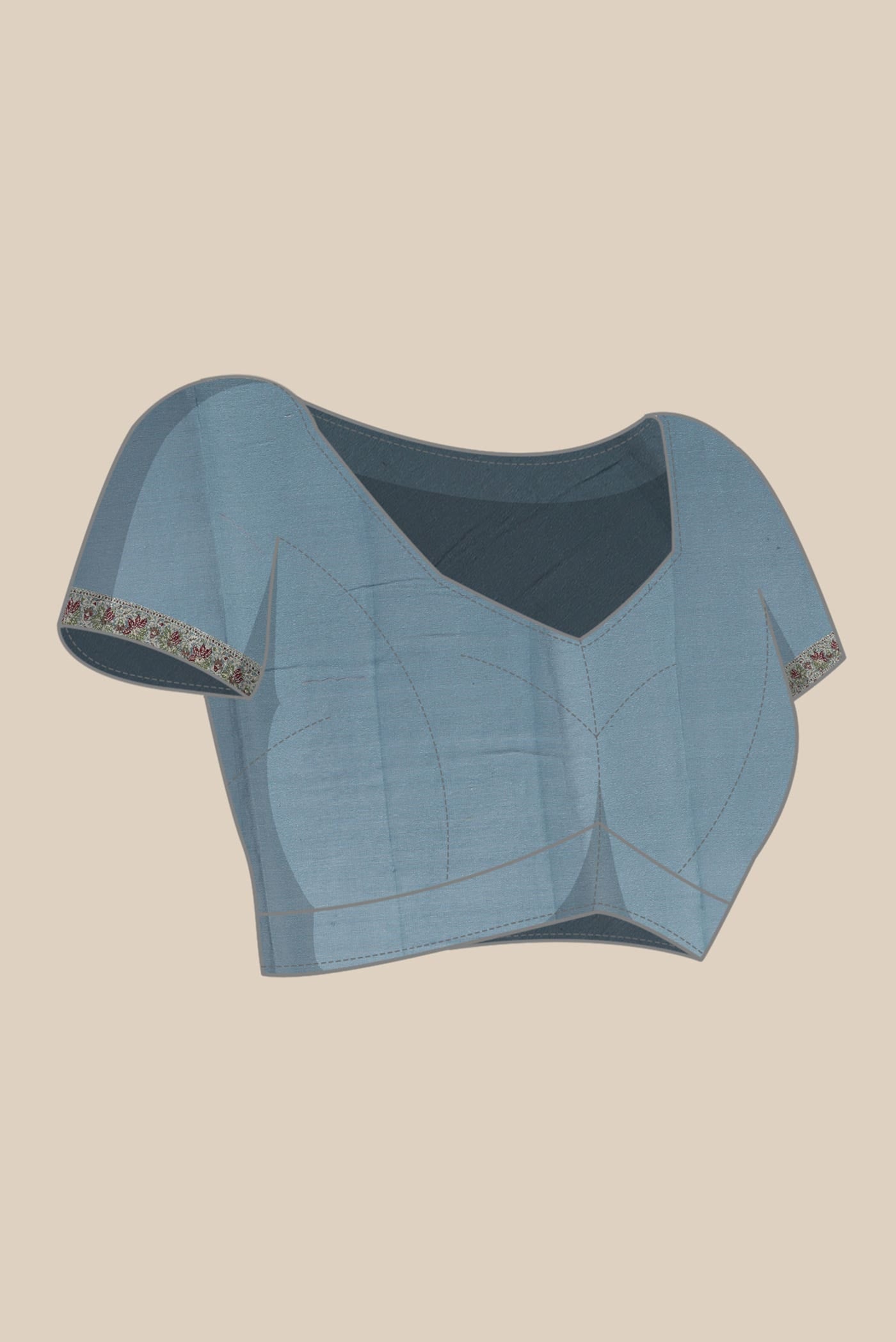Blue Banarasi Georgette Saree