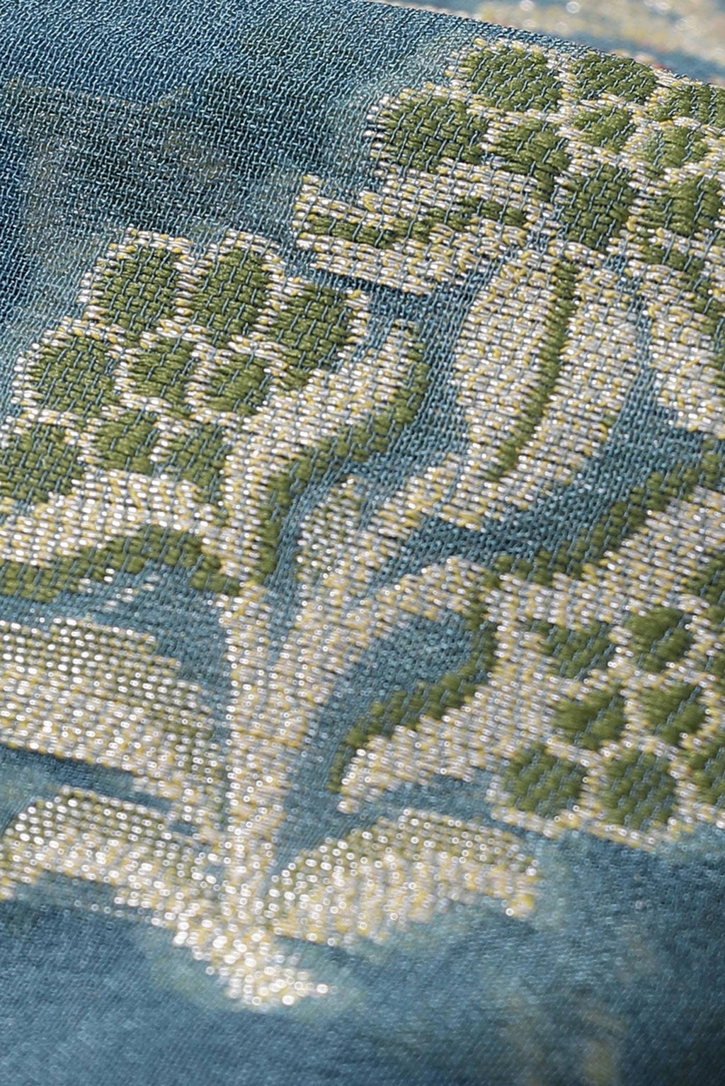 Blue Banarasi Georgette Saree