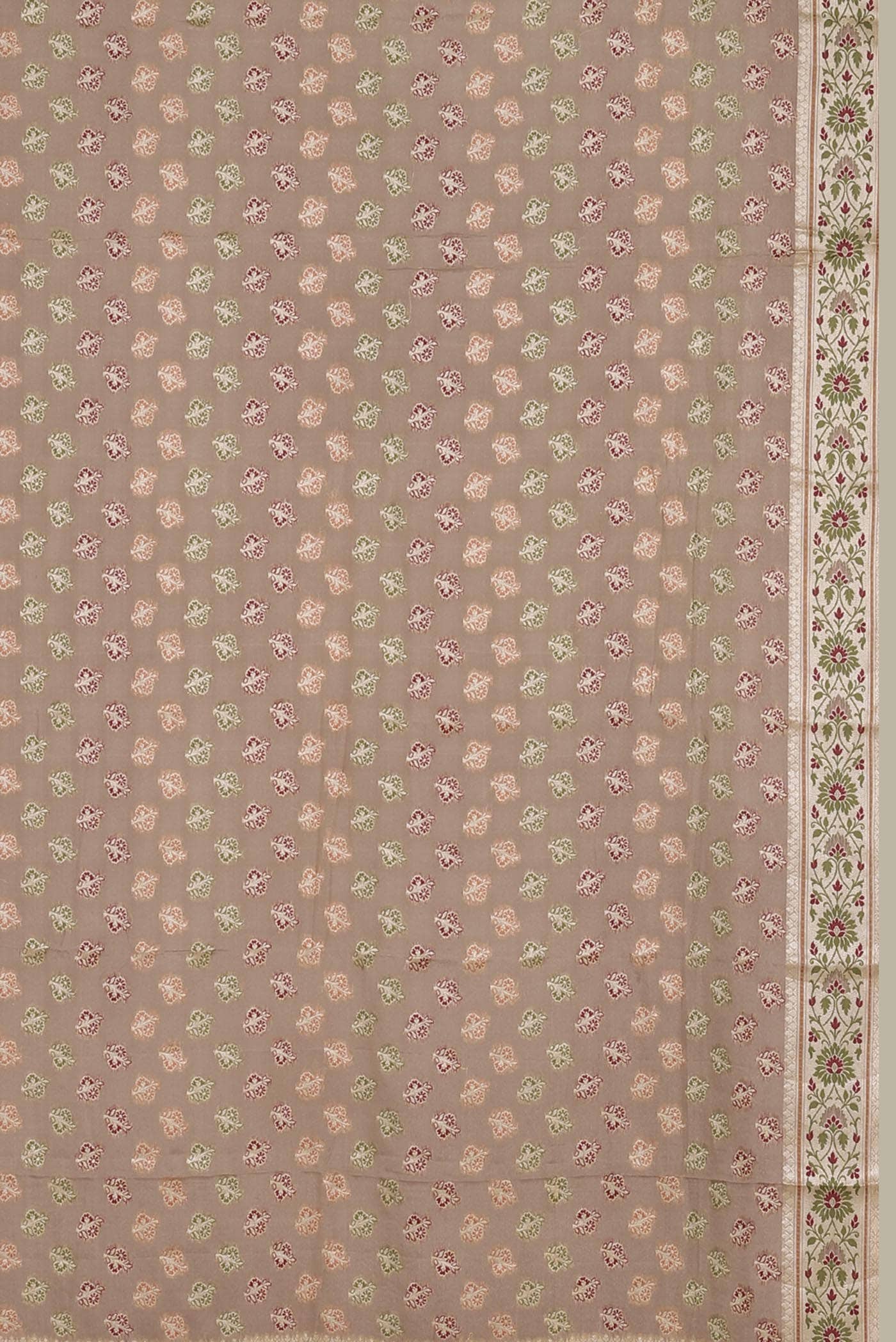 Beige Banarasi Georgette Saree
