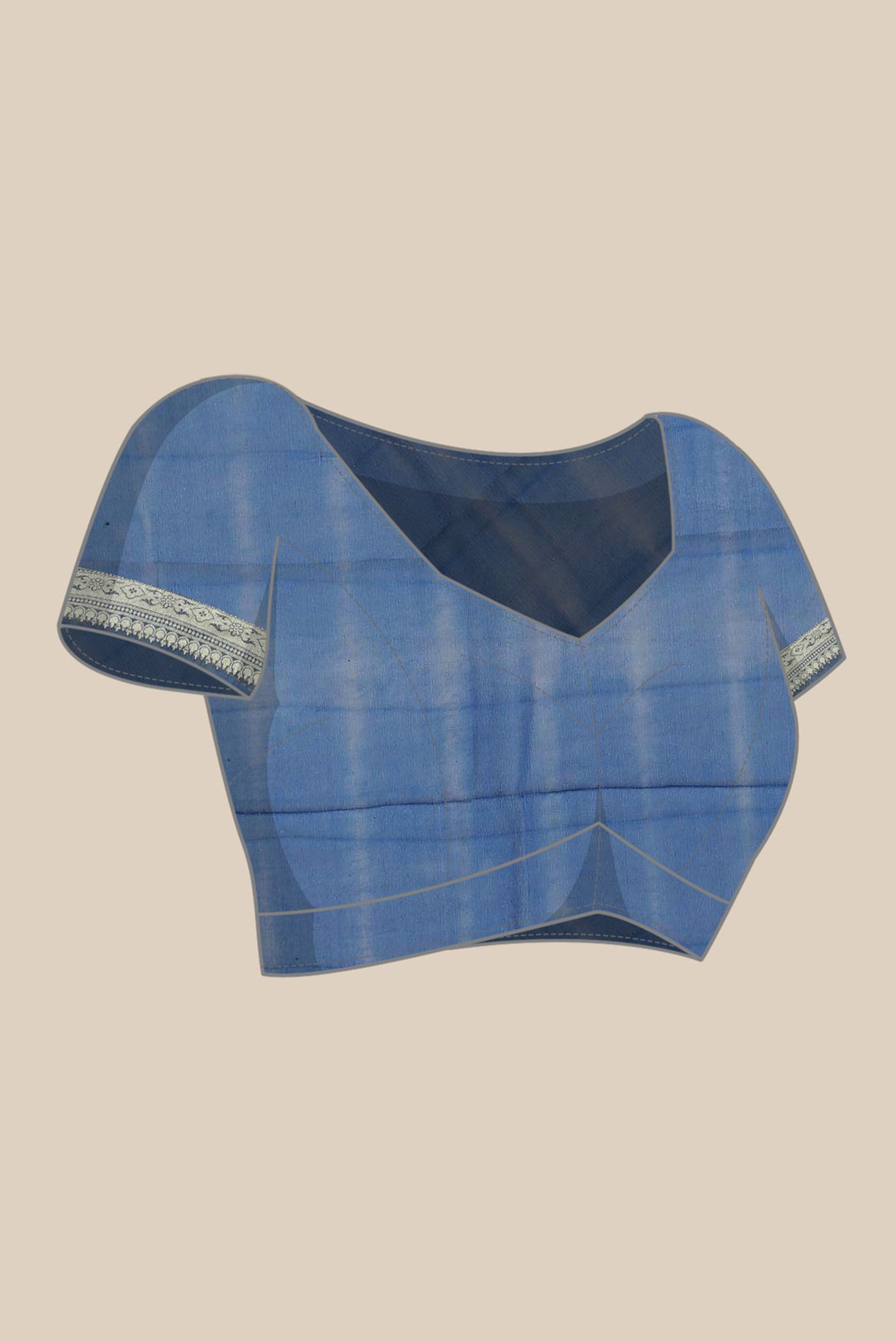 Blue Banarasi Georgette Saree