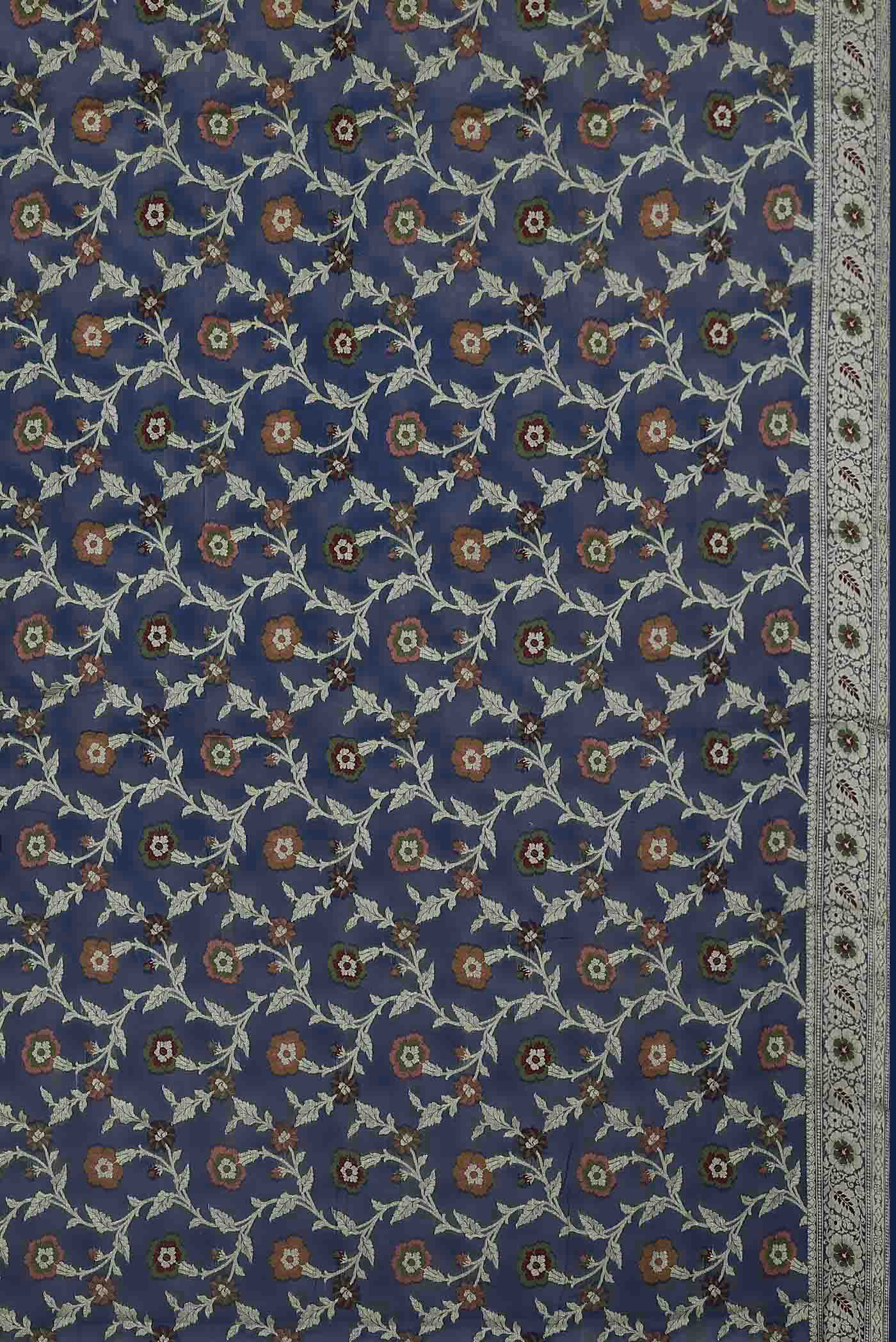 Blue Banarasi Georgette Saree